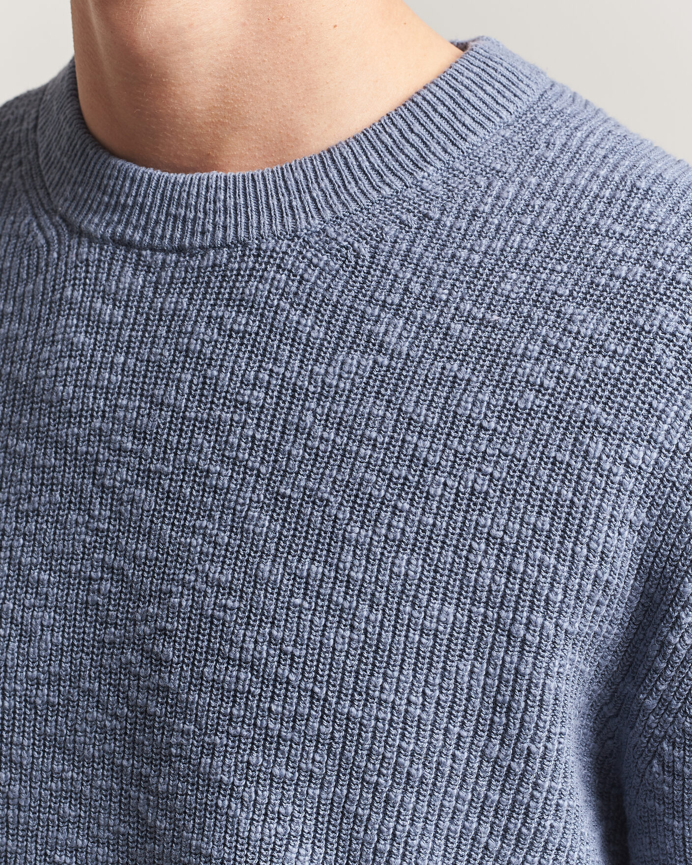 Homme | Pulls Et Tricots | NN07 | Russell Cotton Knitted Sweater Stone Blue