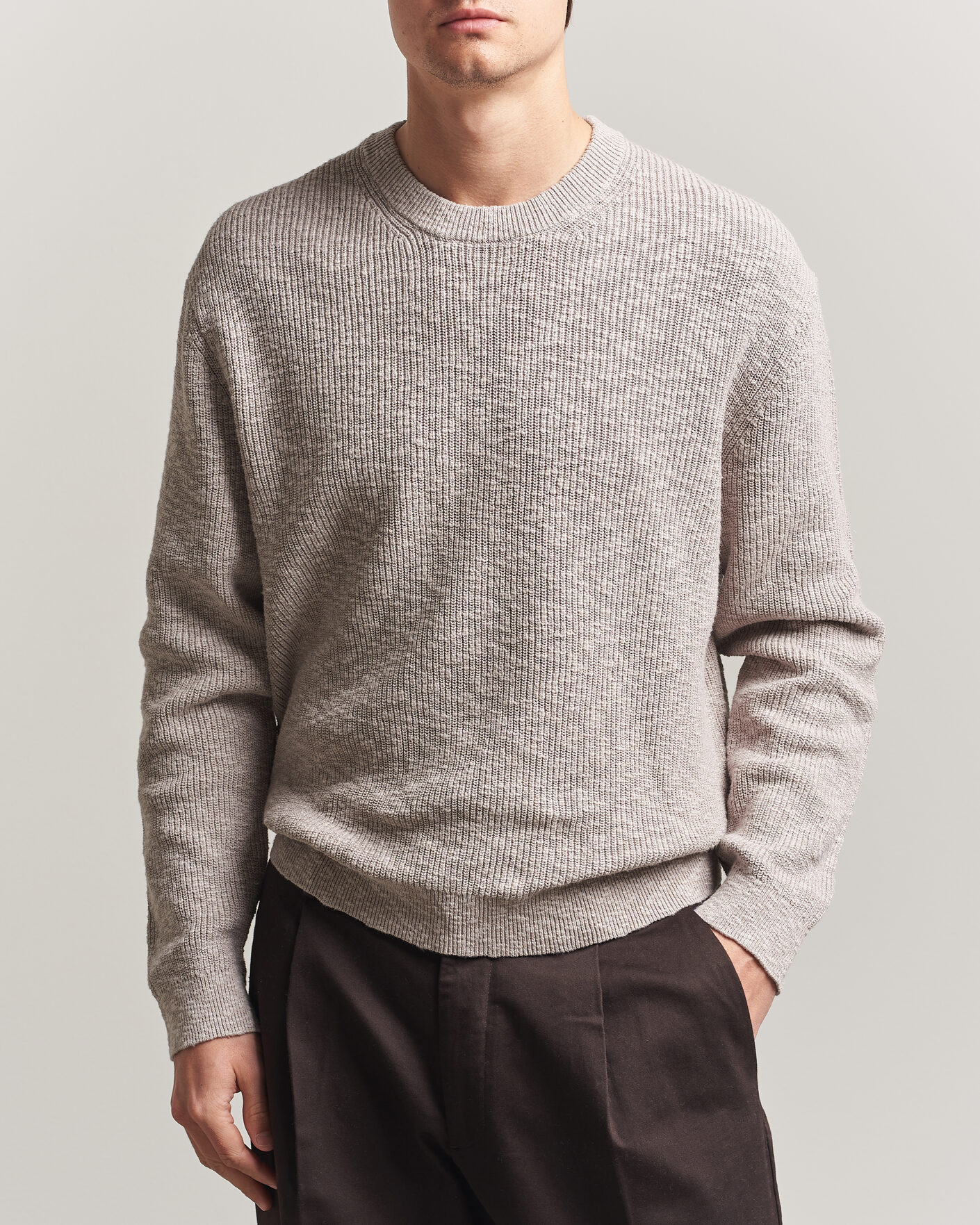 Homme | Pulls Et Tricots | NN07 | Russell Cotton Knitted Sweater Moon Dust
