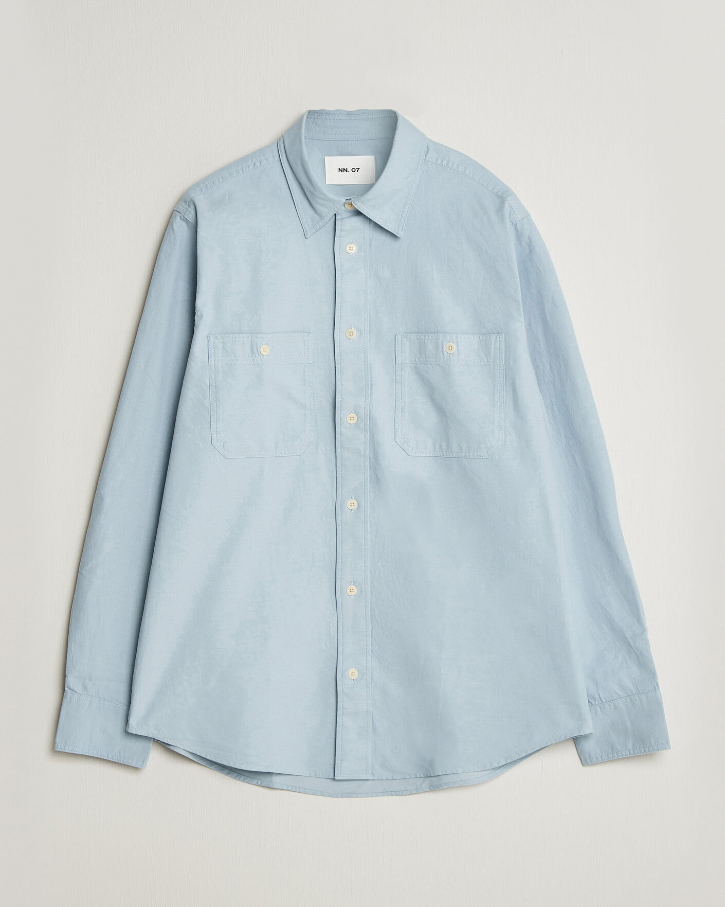 Homme | Chemises | NN07 | Colby Twill Overshirt Sky Mist
