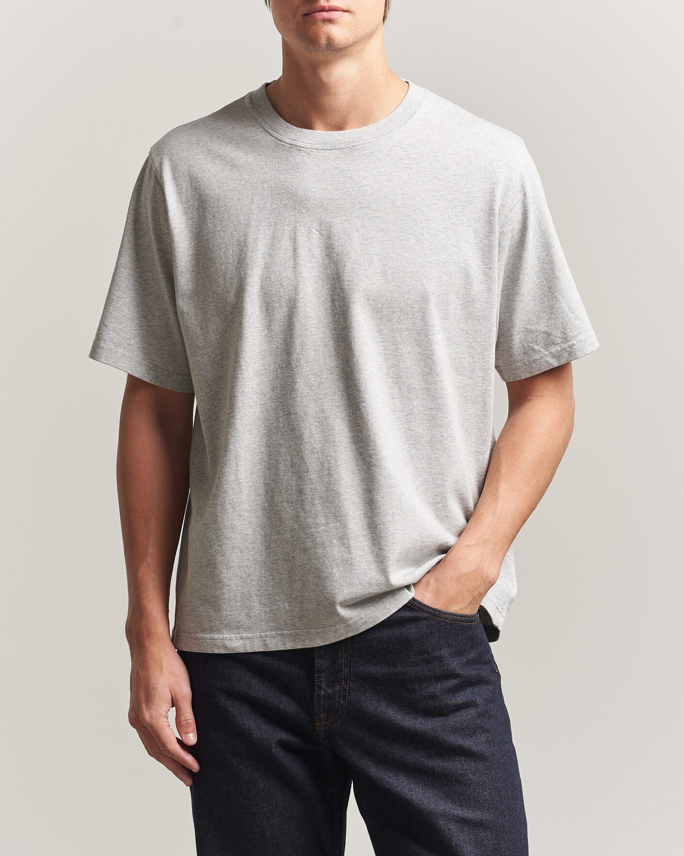Homme | T-shirts | NN07 | Jett Printed HQ T-Shirt Grey Melange