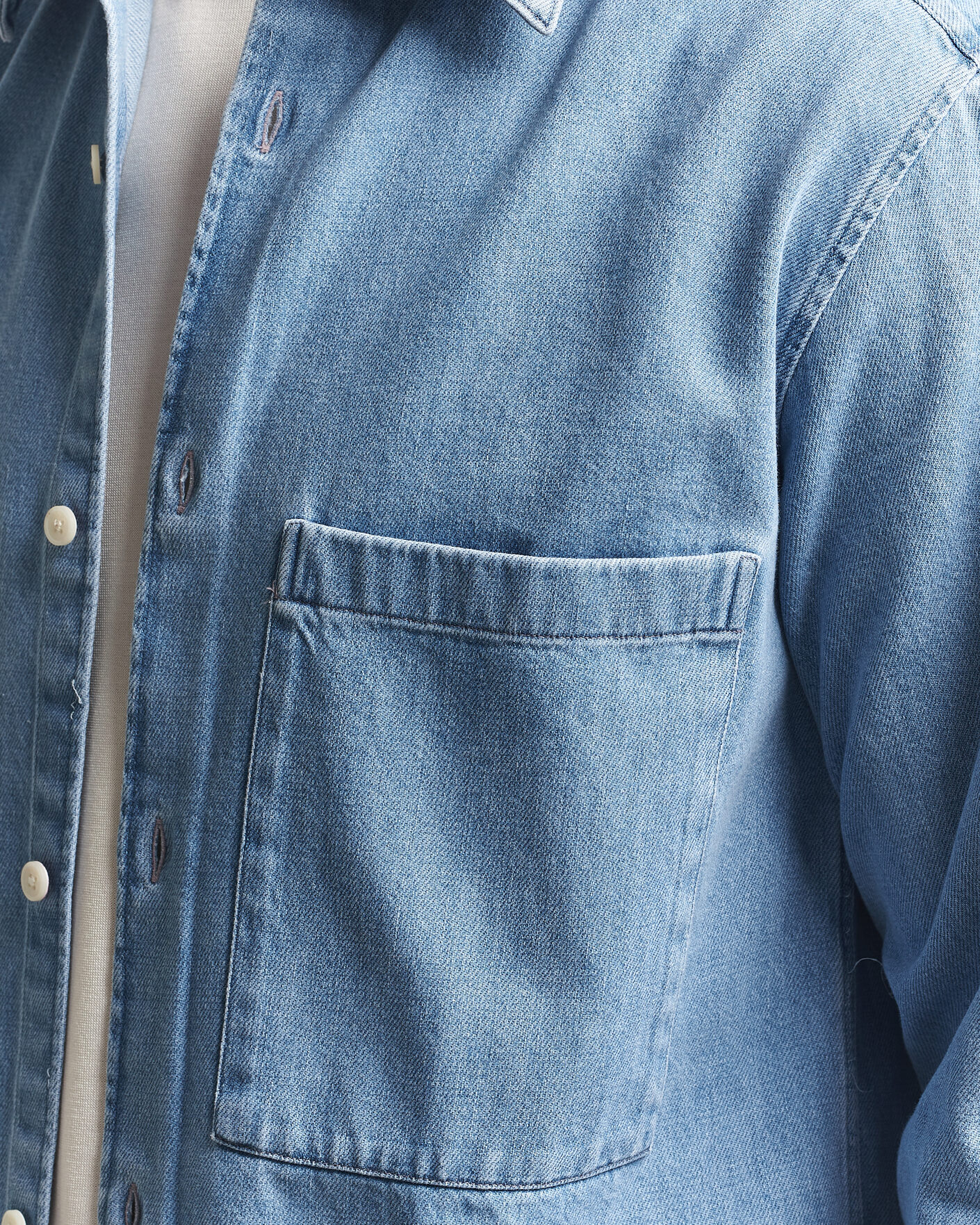 Homme | Chemises | NN07 | Freddy Denim Overshirt Light Blue