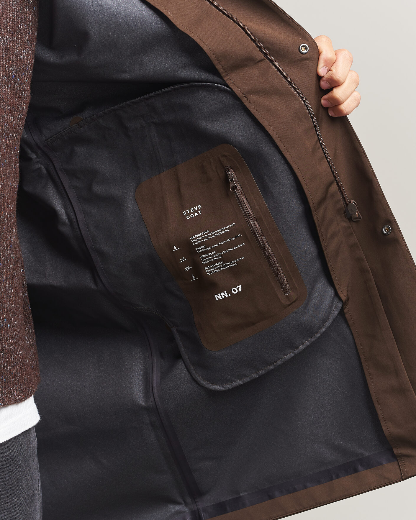 Homme | Manteaux Et Vestes | NN07 | Steve Technical Coat Demitasse Brown
