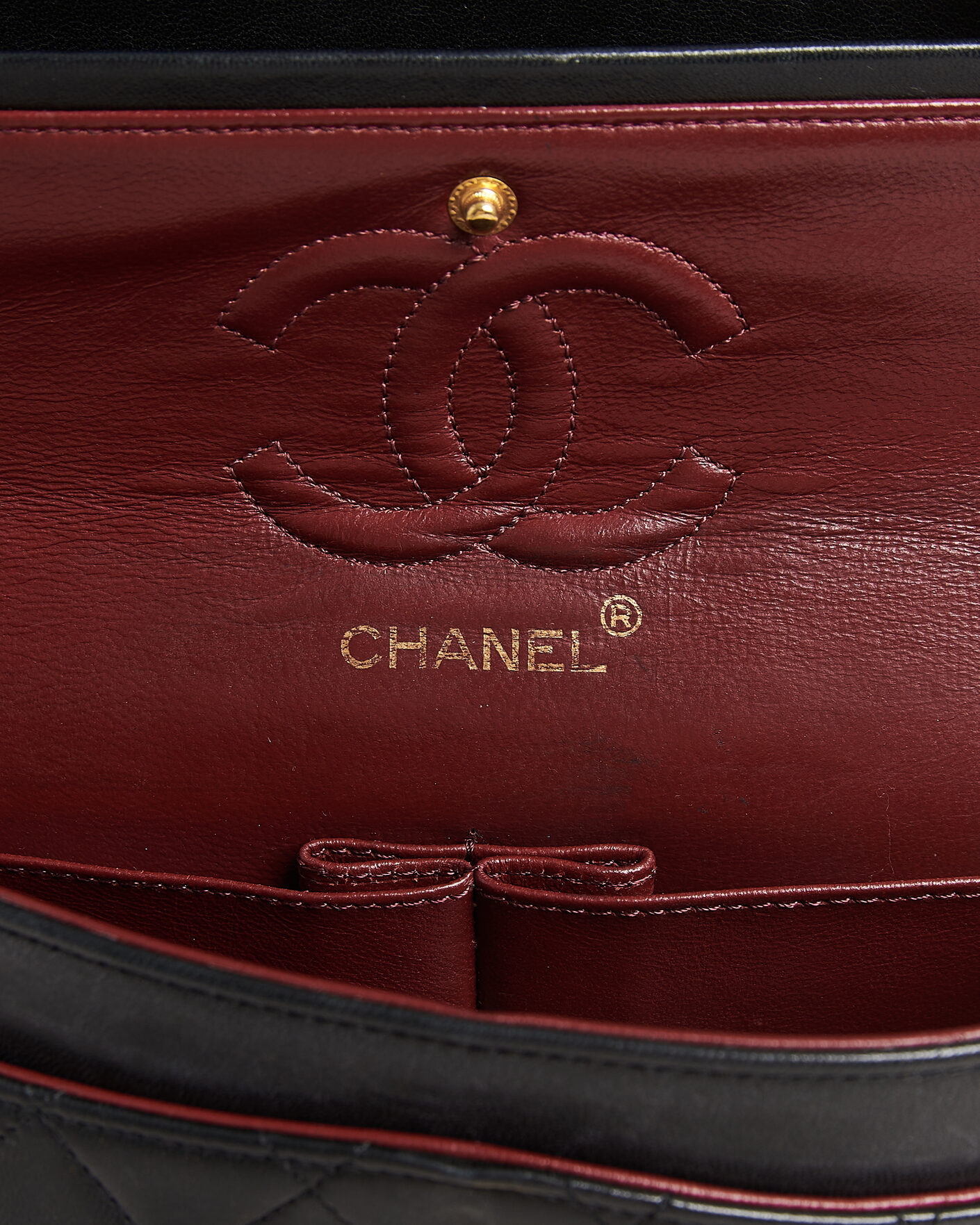 Homme | Pre-Owned & Vintage Bags | Chanel Pre-Owned | Classic Small Double Flap Bag Black