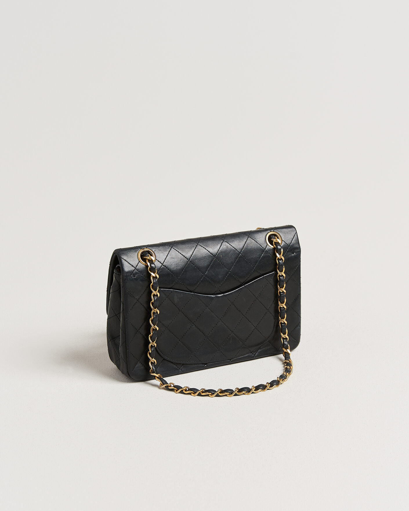 Homme | Pre-Owned & Vintage Bags | Chanel Pre-Owned | Classic Small Double Flap Bag Black