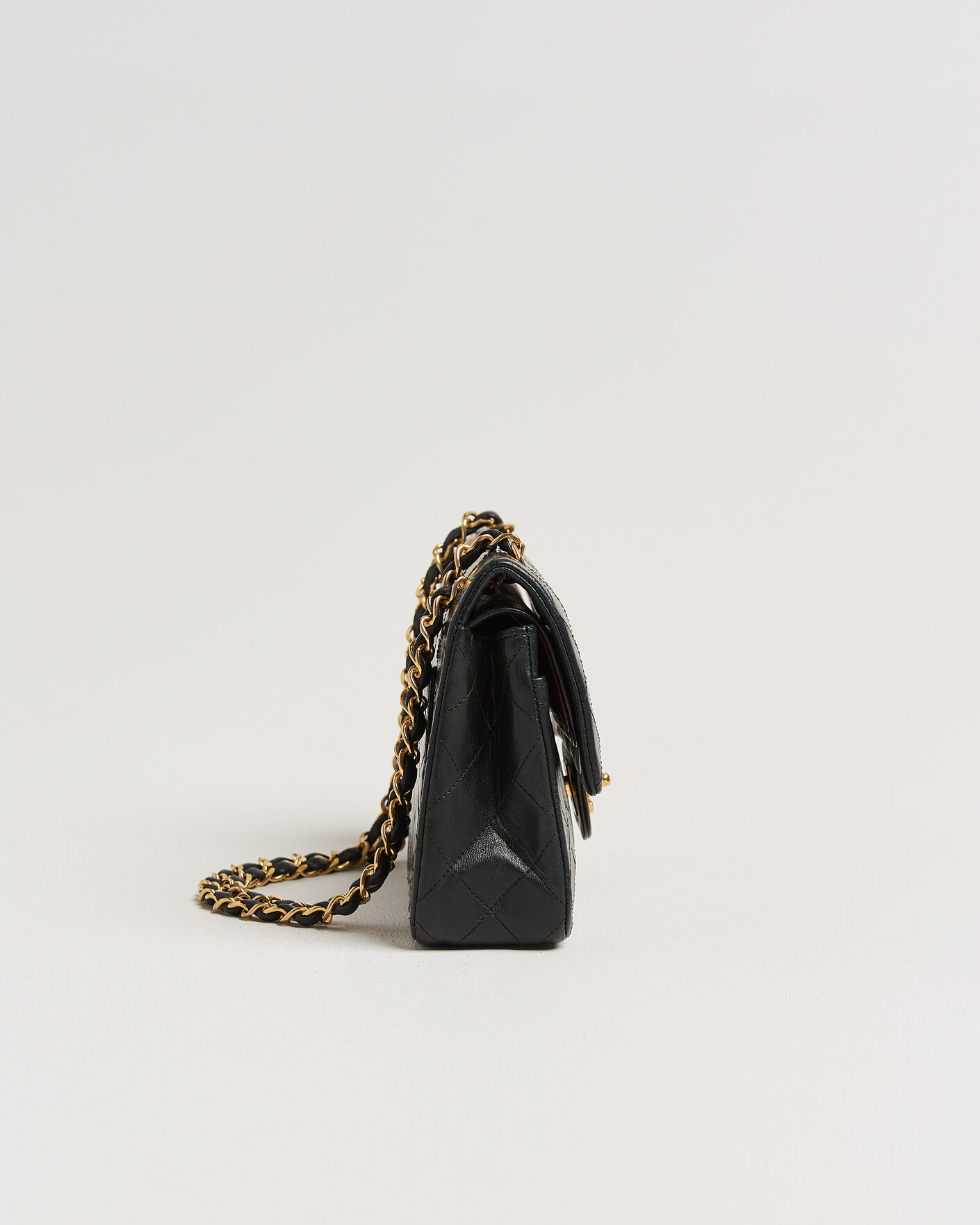 Homme | Chanel Pre-Owned Classic Small Double Flap Bag Black | Chanel Pre-Owned | Classic Small Double Flap Bag Black