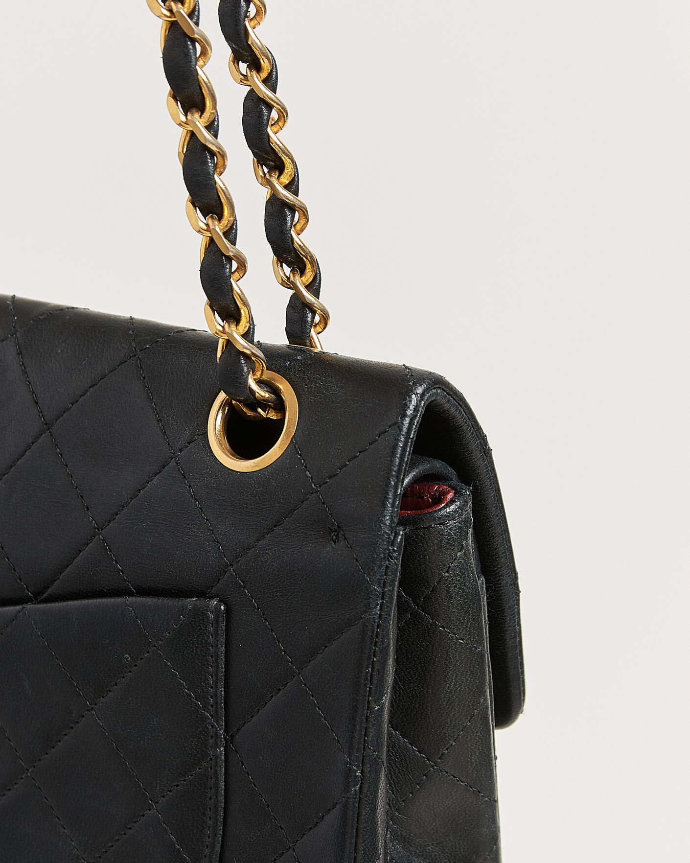 Homme | Pre-Owned & Vintage Bags | Chanel Pre-Owned | Classic Small Double Flap Bag Black