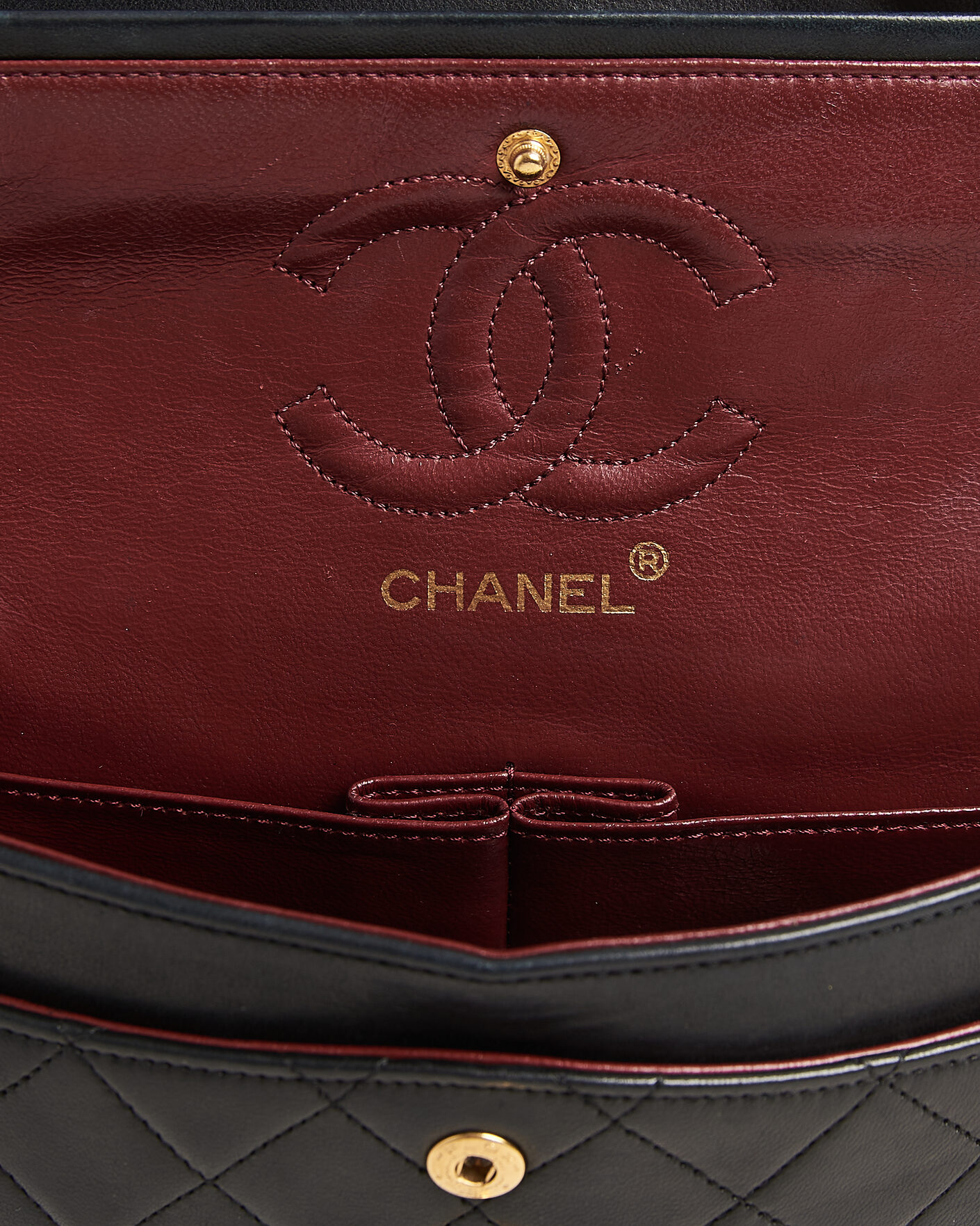 Homme | Pre-Owned & Vintage Bags | Chanel Pre-Owned | Classic Small Double Flap Bag Black
