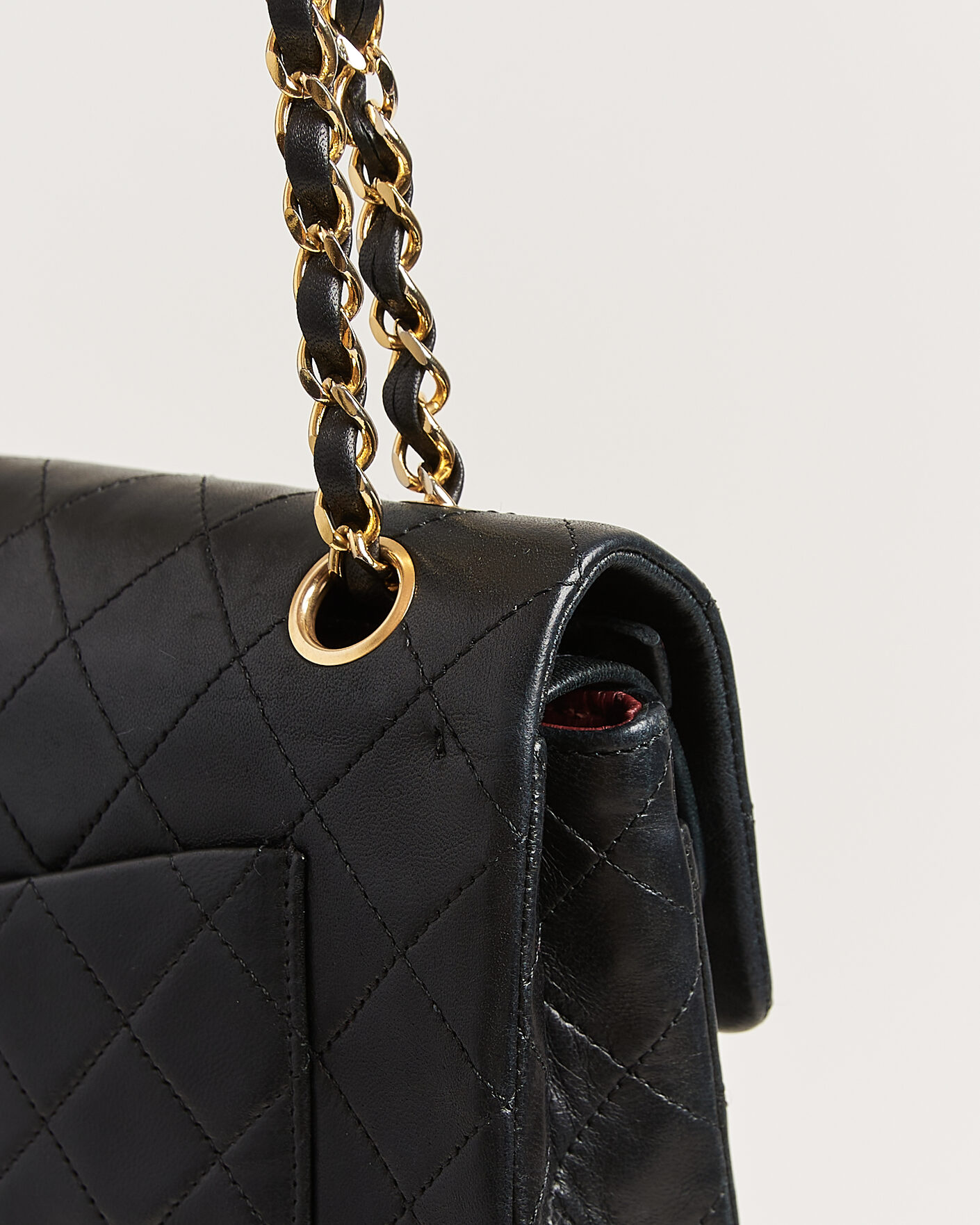 Homme | Pre-Owned & Vintage Bags | Chanel Pre-Owned | Classic Small Double Flap Bag Black