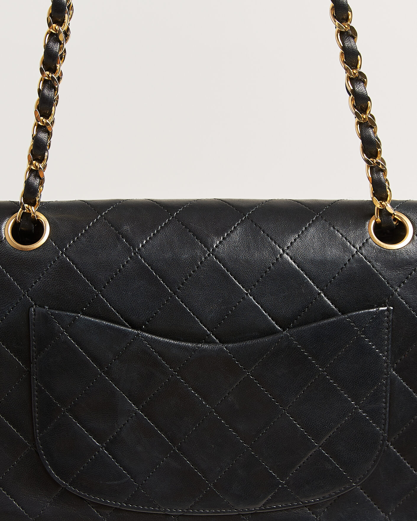 Homme | Pre-Owned & Vintage Bags | Chanel Pre-Owned | Classic Small Double Flap Bag Black