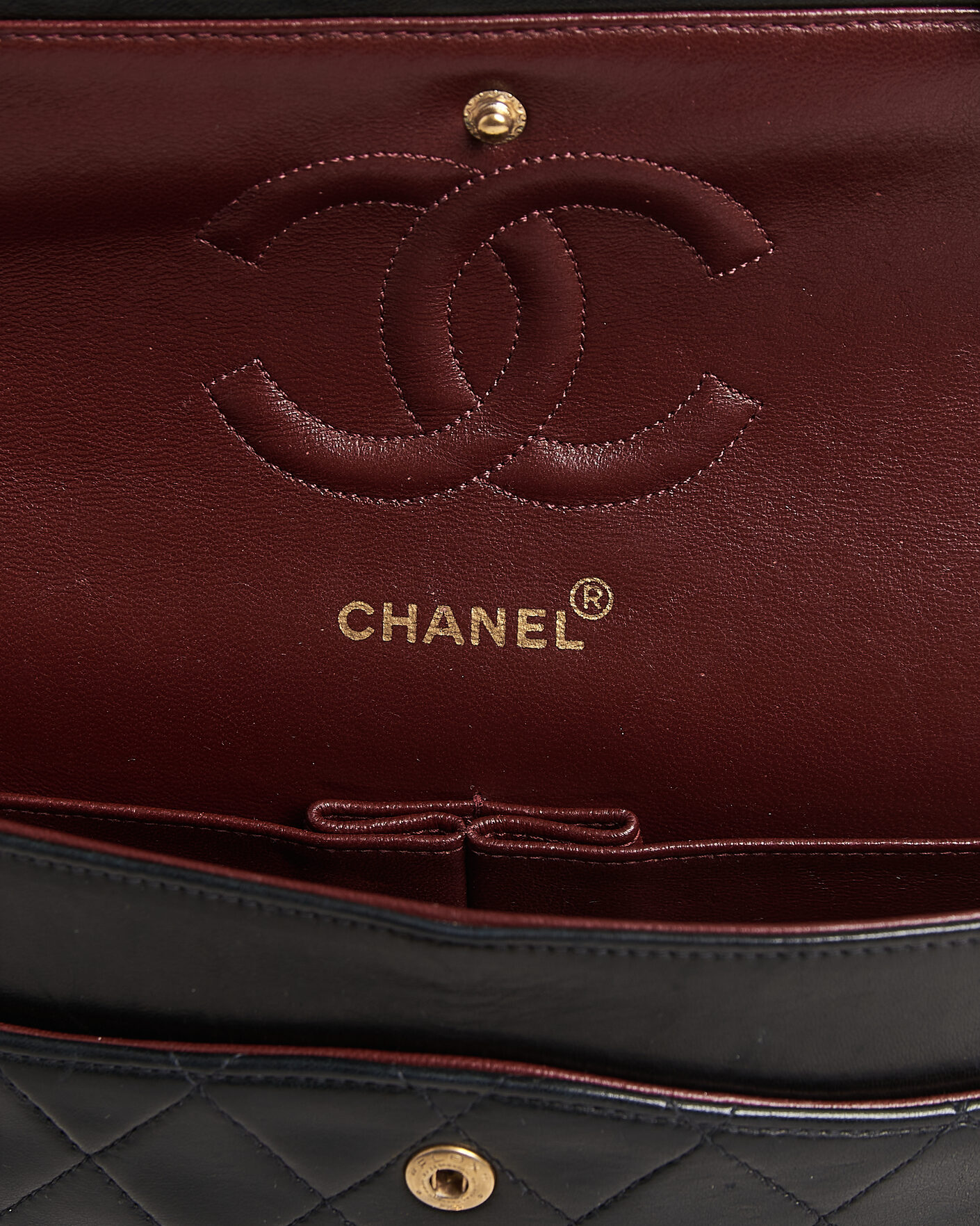 Homme | Chanel Pre-Owned Classic Medium Double Flap Bag Black | Chanel Pre-Owned | Classic Medium Double Flap Bag Black