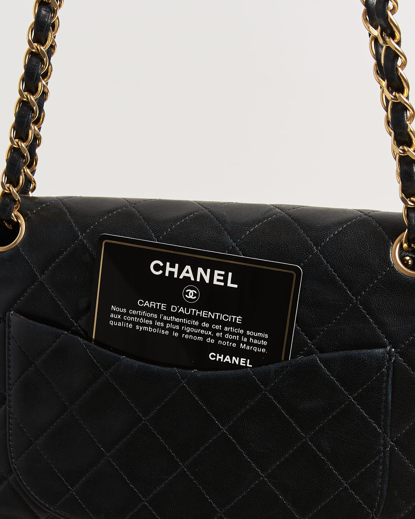Homme | Pre-Owned & Vintage Bags | Chanel Pre-Owned | Classic Medium Double Flap Bag Black
