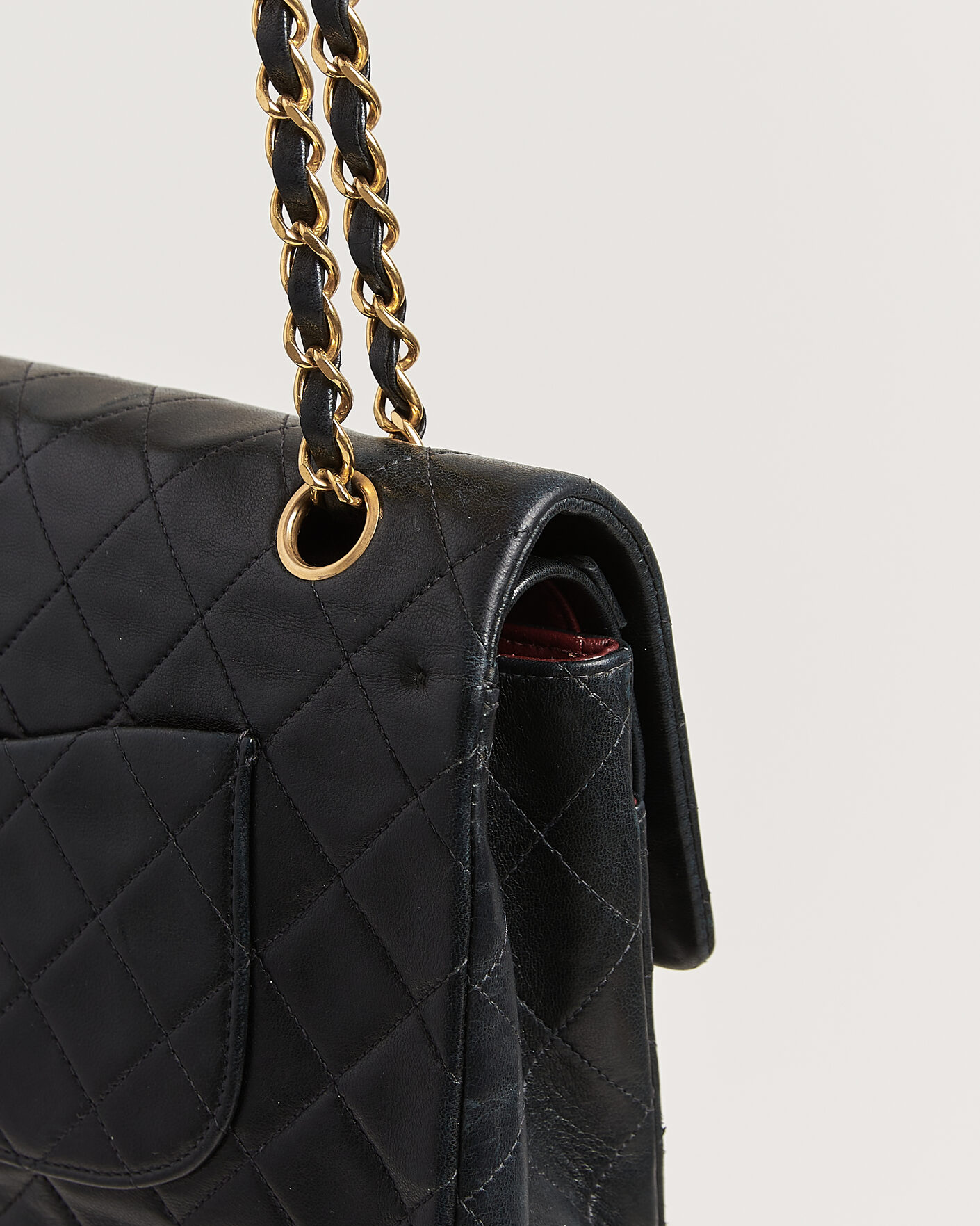Homme | Pre-Owned & Vintage Bags | Chanel Pre-Owned | Classic Medium Double Flap Bag Black