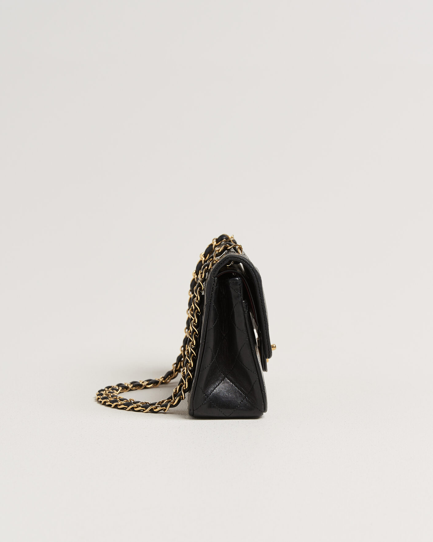 Homme | Chanel Pre-Owned Classic Small Double Flap Bag Black | Chanel Pre-Owned | Classic Small Double Flap Bag Black