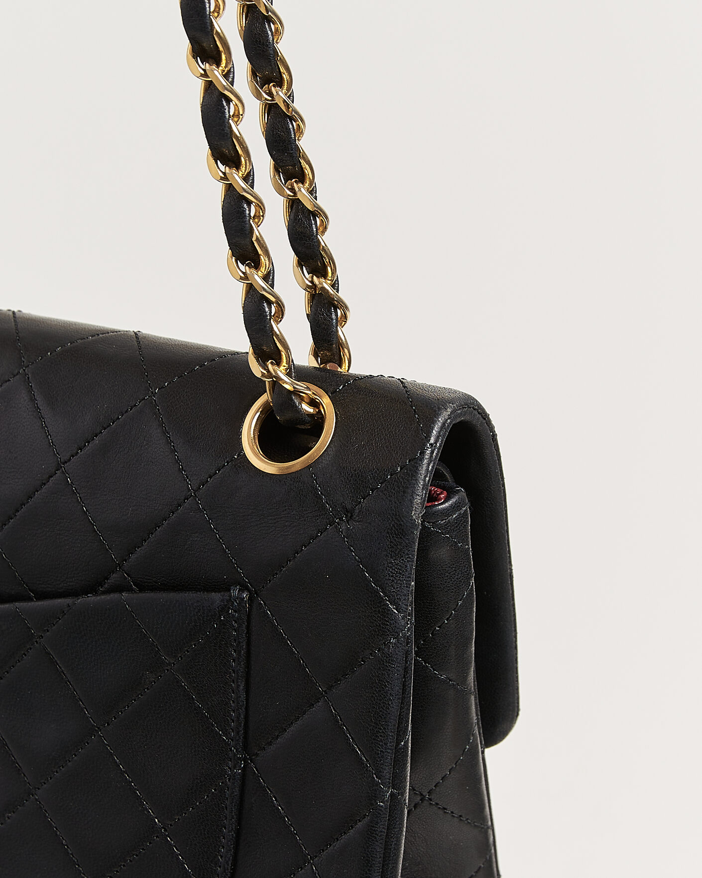 Homme | Pre-Owned & Vintage Bags | Chanel Pre-Owned | Classic Small Double Flap Bag Black