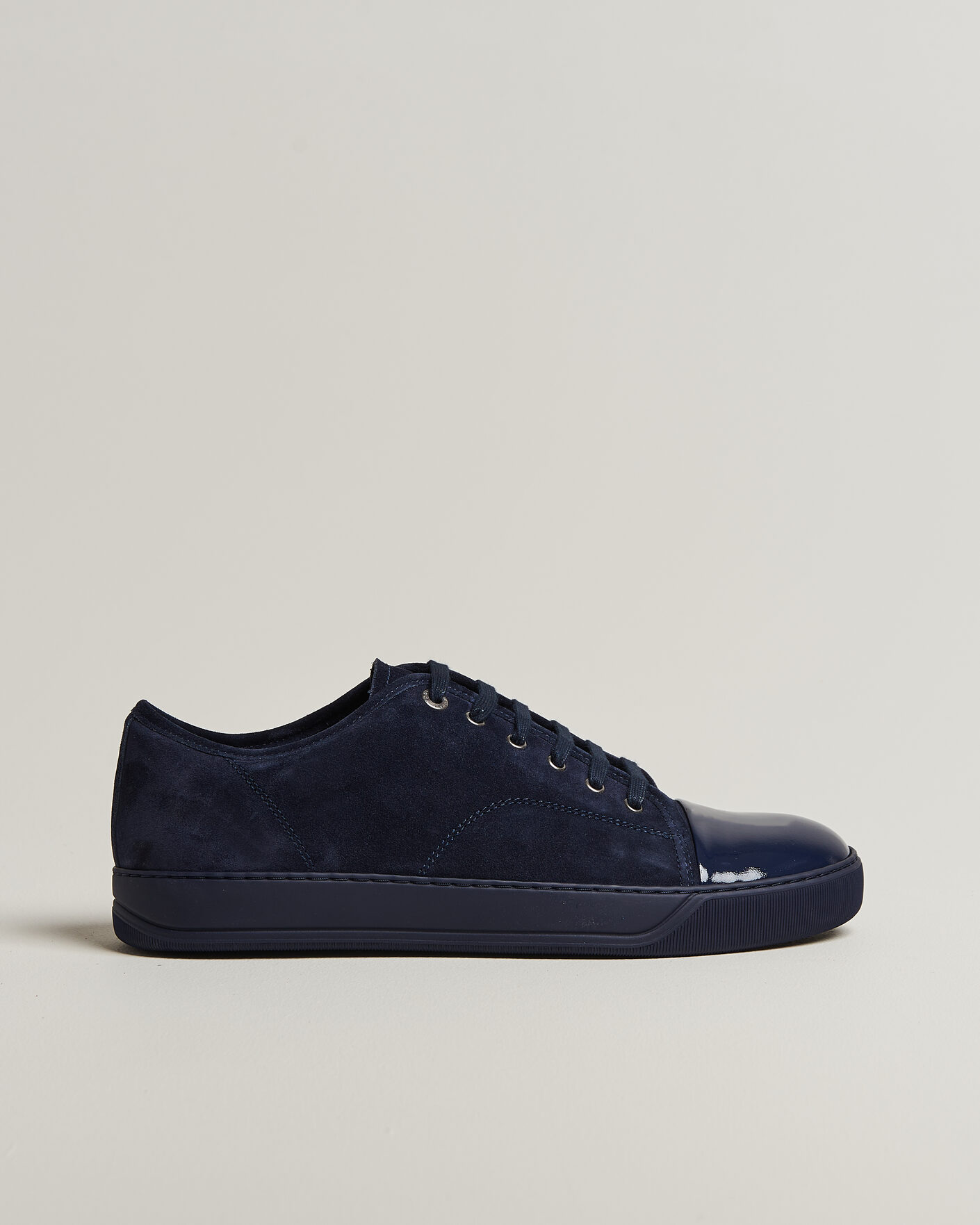 Homme | Baskets | Lanvin | DBB1 Patent Cap Toe Sneakers Navy/Navy