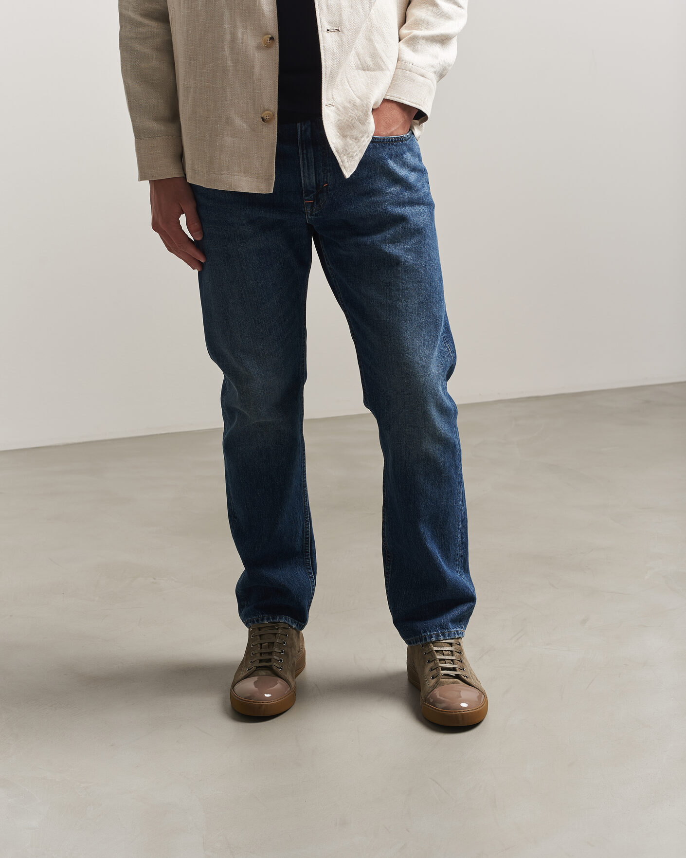 Homme | Baskets | Lanvin | DBB1 Patent Cap Toe Sneakers Khaki