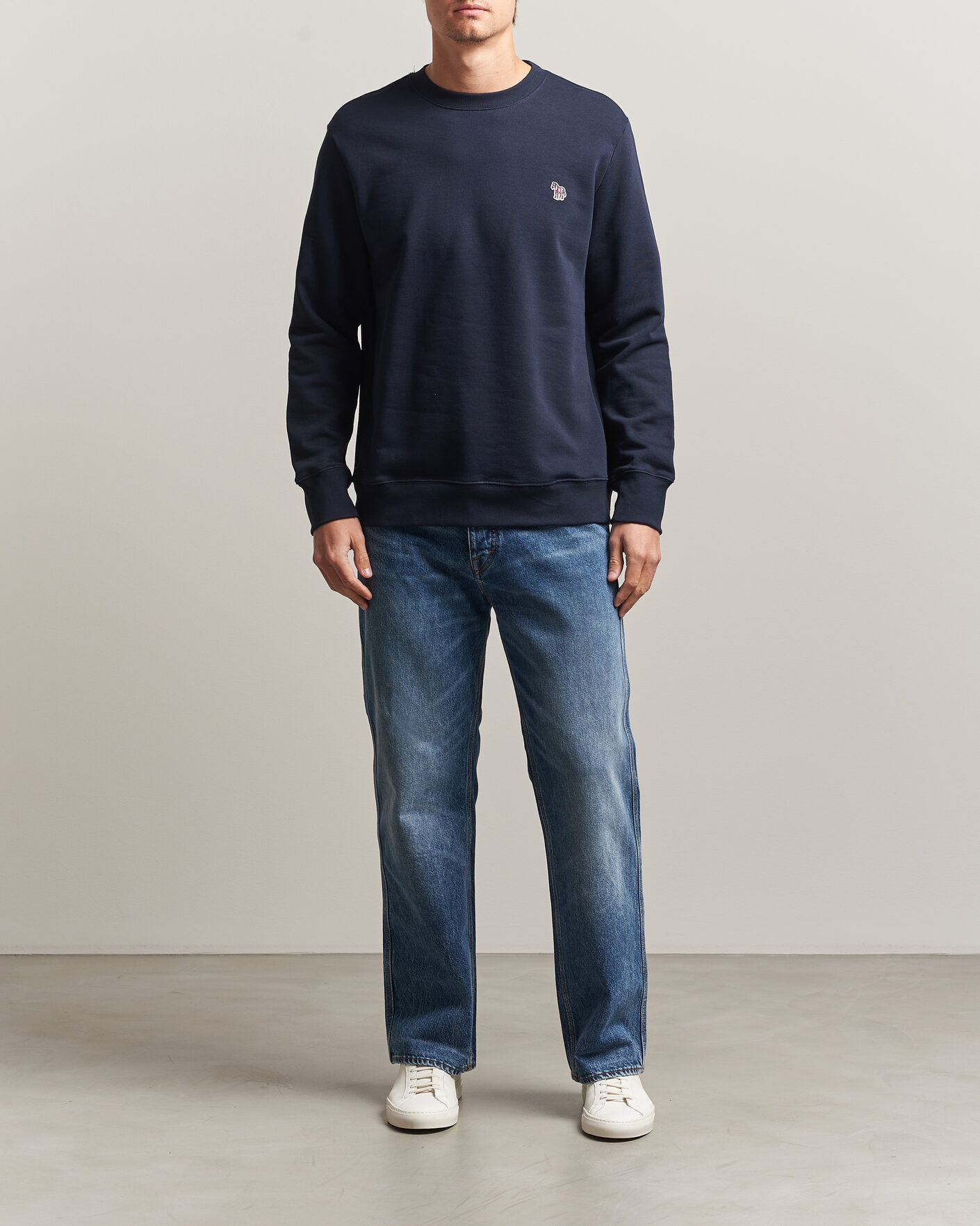 Homme | Pulls Et Tricots | PS Paul Smith | Zebra Organic Cotton Sweatshirt Navy