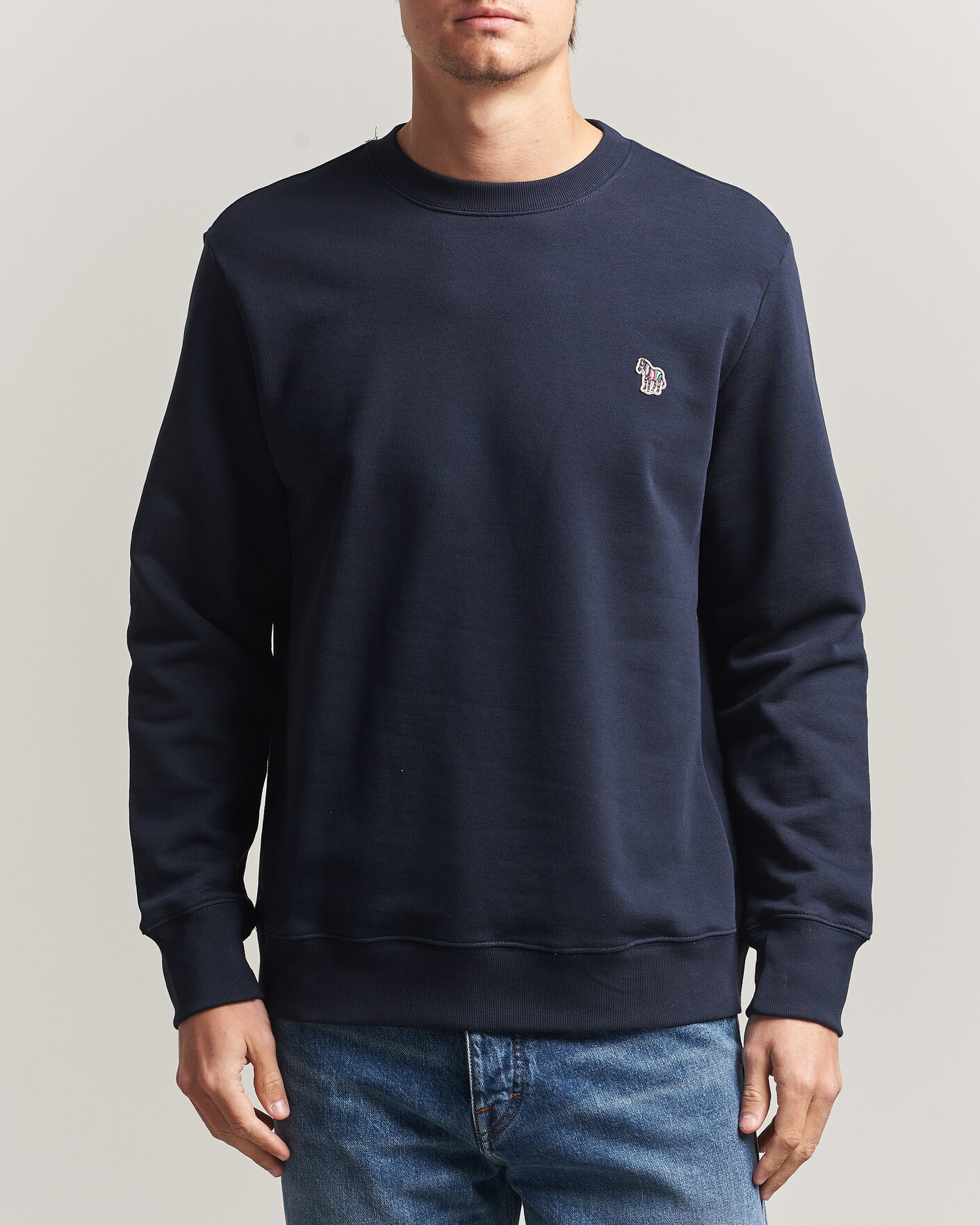 Homme | Pulls Et Tricots | PS Paul Smith | Zebra Organic Cotton Sweatshirt Navy