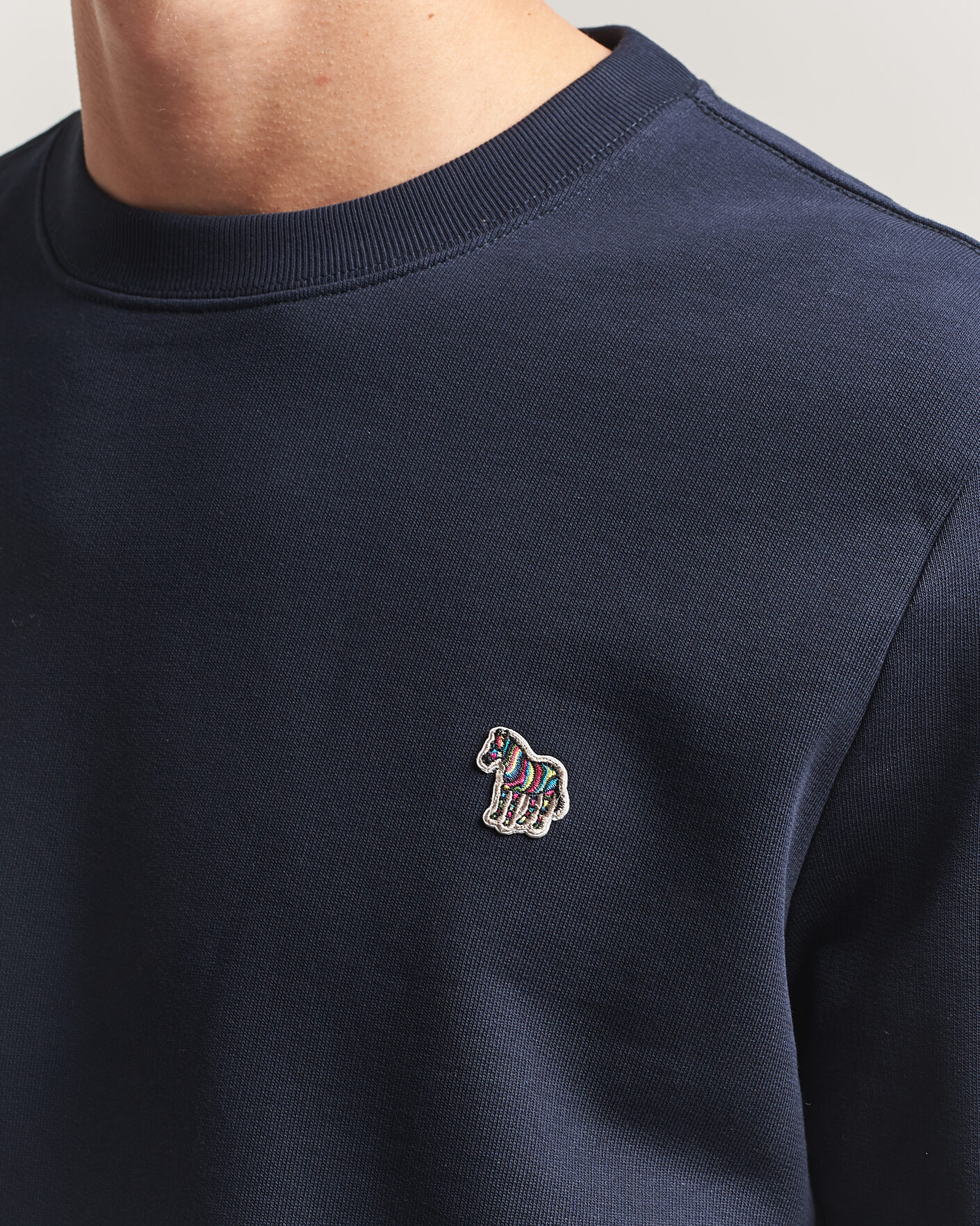 Homme | Pulls Et Tricots | PS Paul Smith | Zebra Organic Cotton Sweatshirt Navy