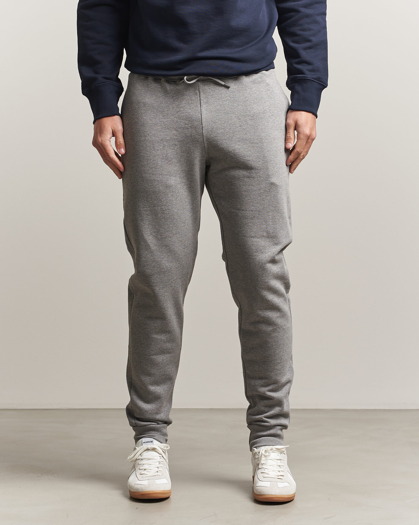 Homme | Pantalons | PS Paul Smith | Zebra Organic Cotton Sweatpants Grey Melange