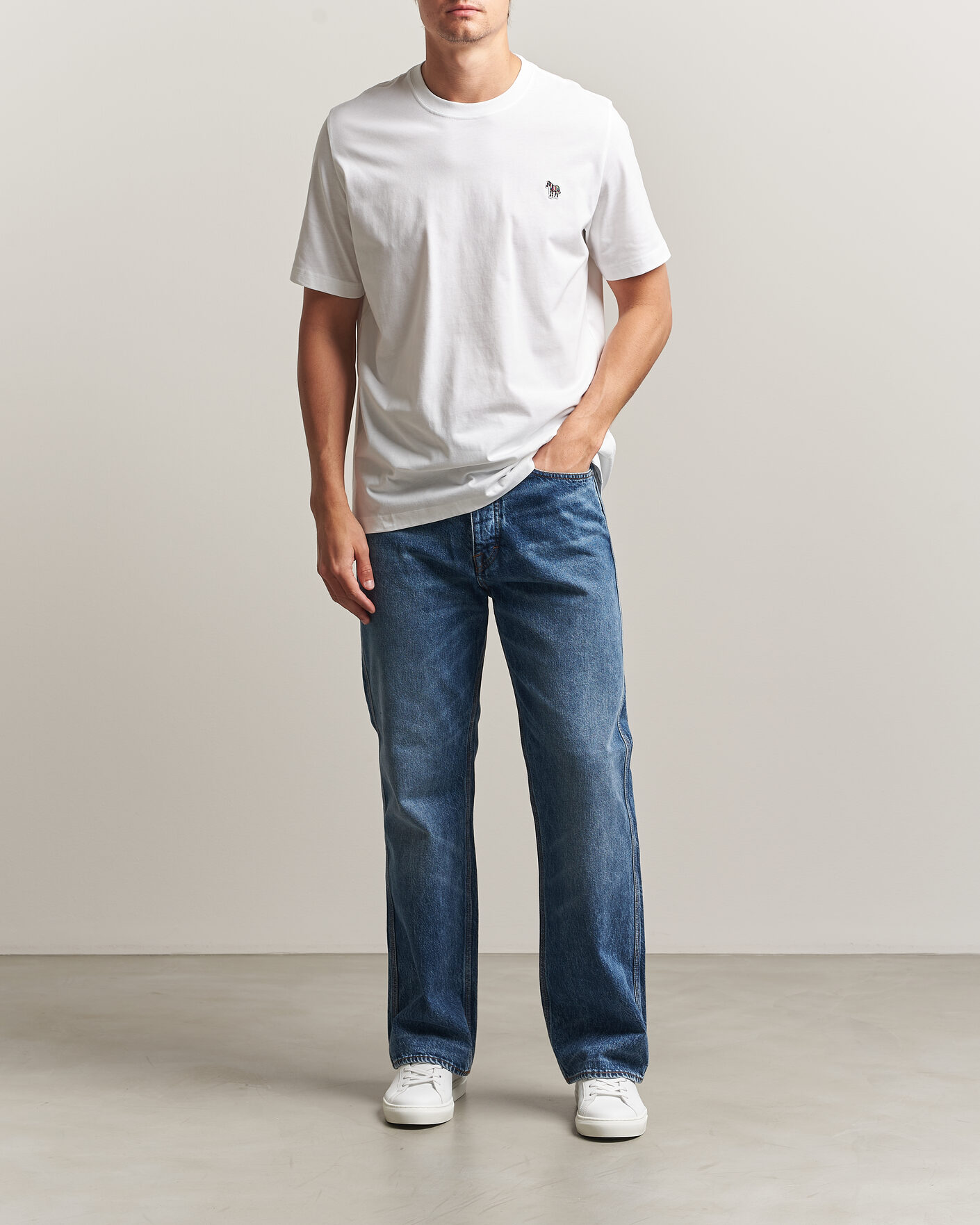 Homme | T-shirts | PS Paul Smith | Organic Cotton Zebra T-Shirt White