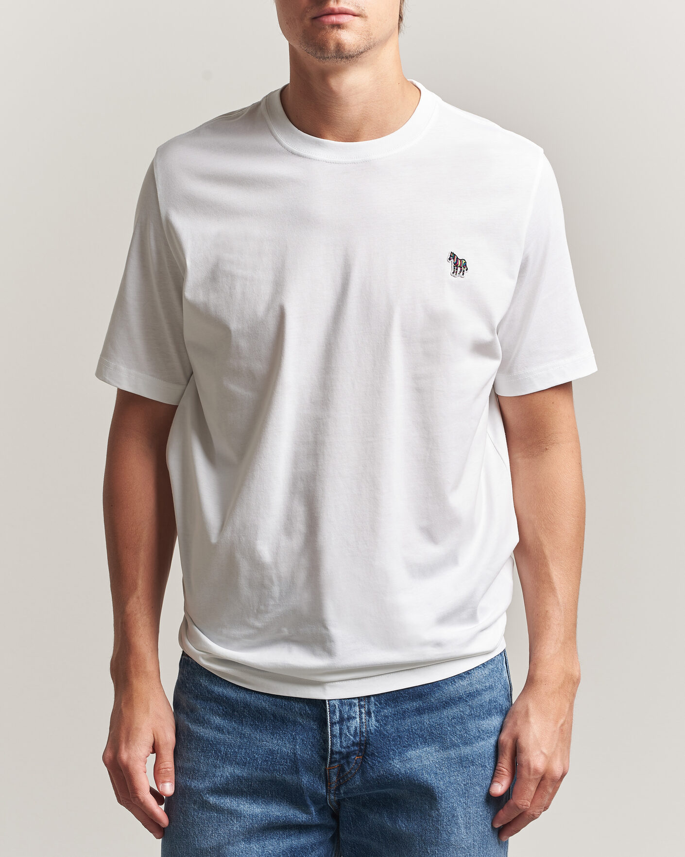 Homme | T-shirts | PS Paul Smith | Organic Cotton Zebra T-Shirt White