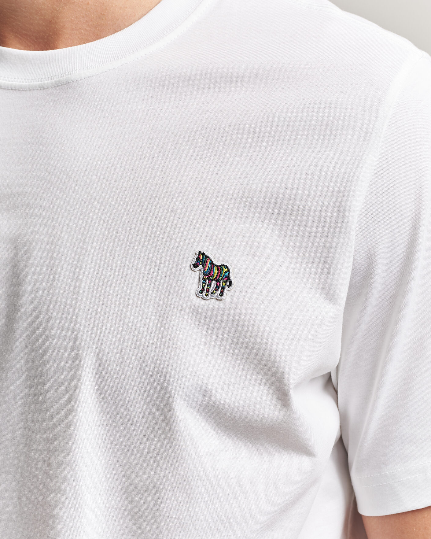 Homme | T-shirts | PS Paul Smith | Organic Cotton Zebra T-Shirt White