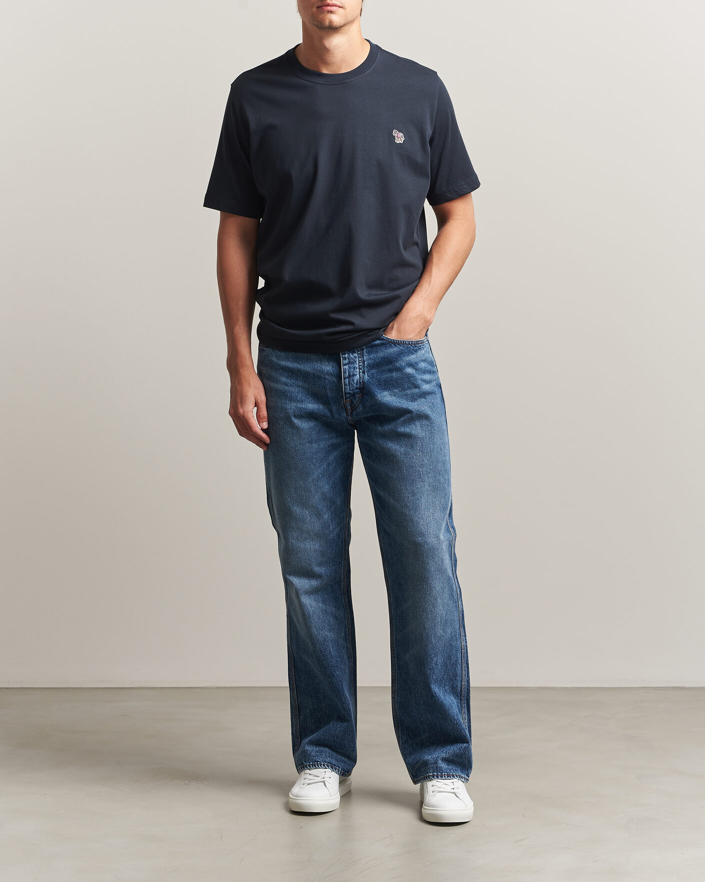 Homme | T-shirts | PS Paul Smith | Organic Cotton Zebra T-Shirt Navy