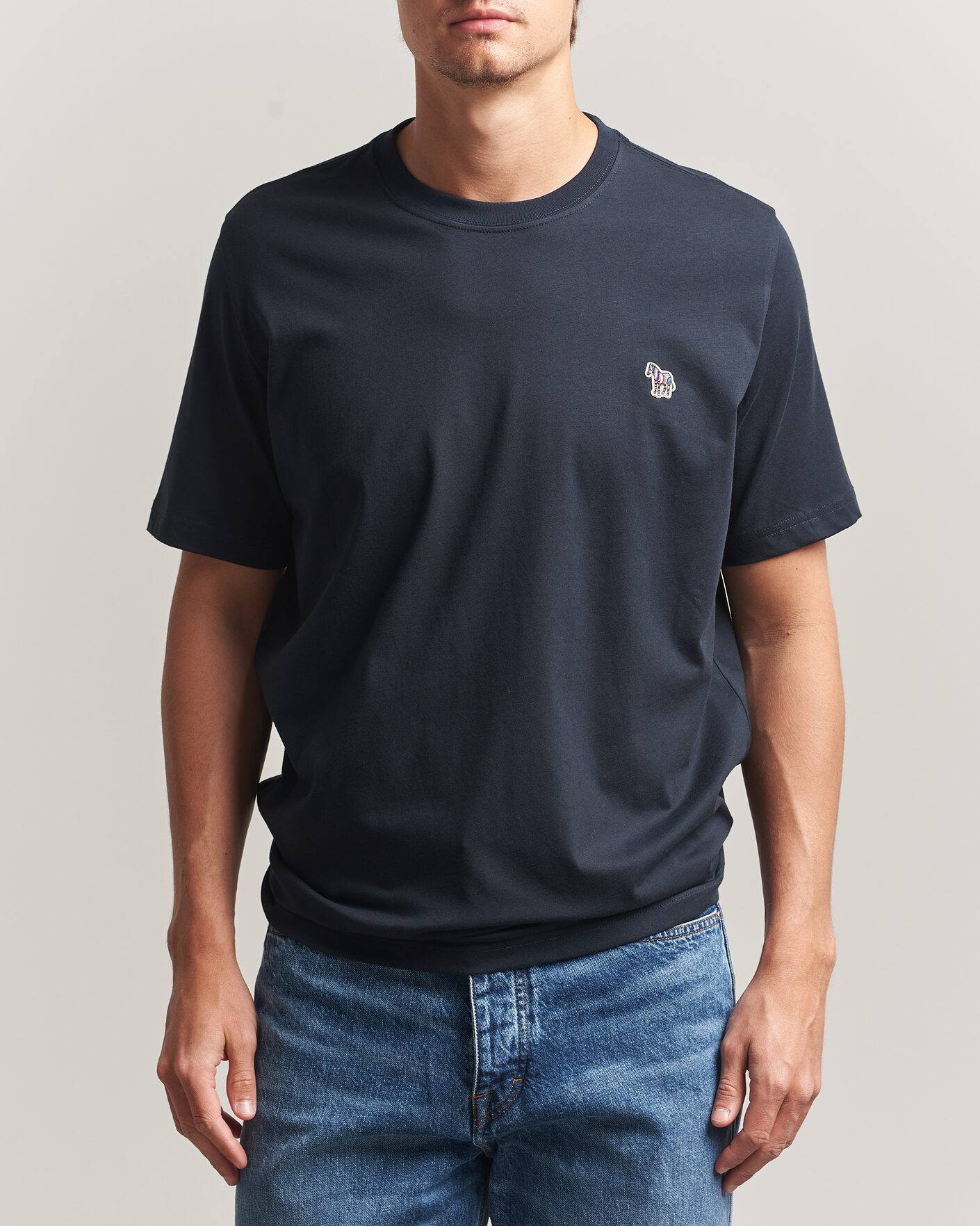 Homme | T-shirts | PS Paul Smith | Organic Cotton Zebra T-Shirt Navy