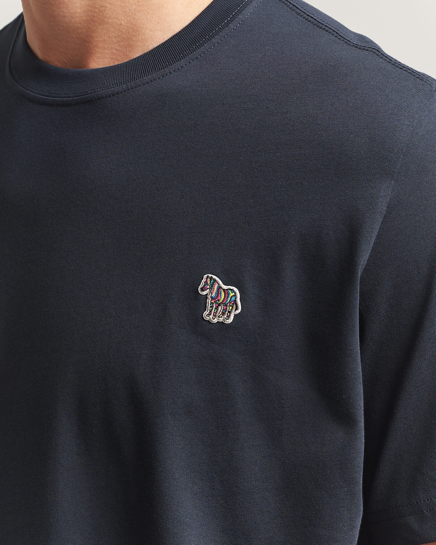 Homme | T-shirts | PS Paul Smith | Organic Cotton Zebra T-Shirt Navy