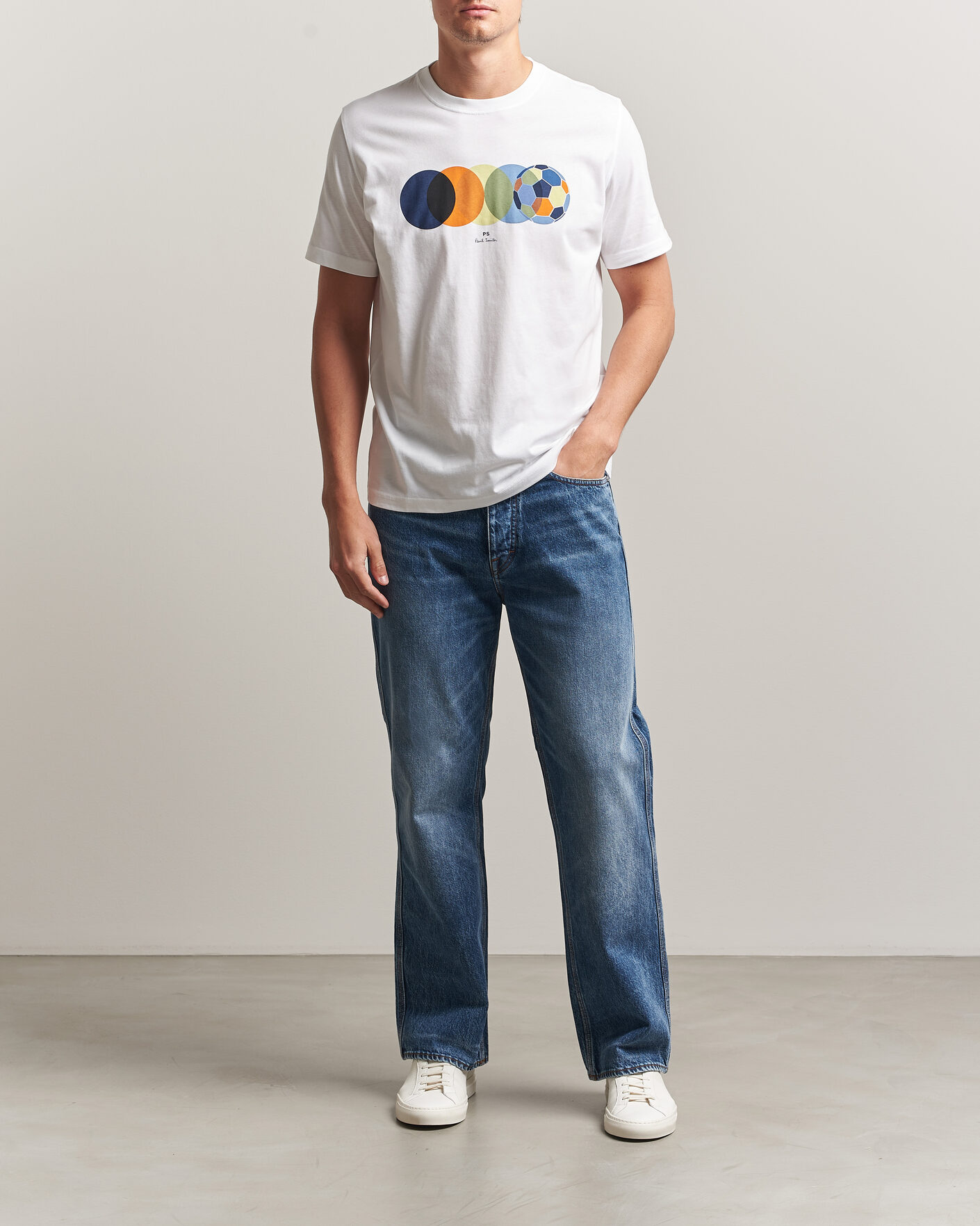 Homme | T-shirts | PS Paul Smith | Football Crew Neck T-Shirt White