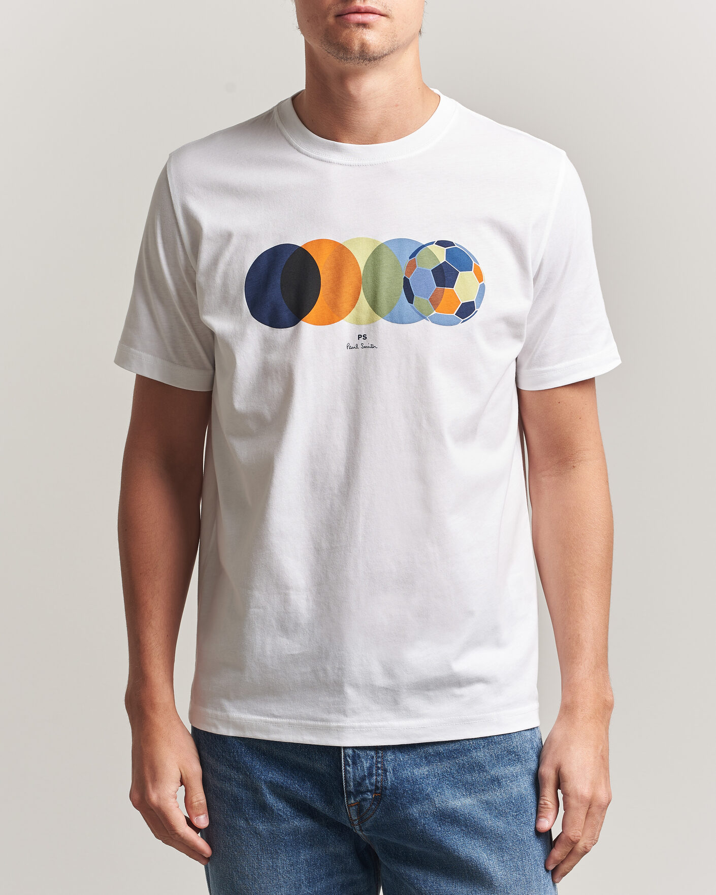 Homme | T-shirts | PS Paul Smith | Footbal Crew Neck T-Shirt White