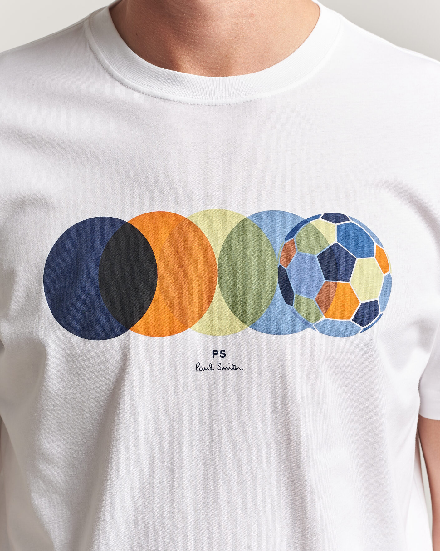 Homme | T-shirts | PS Paul Smith | Football Crew Neck T-Shirt White