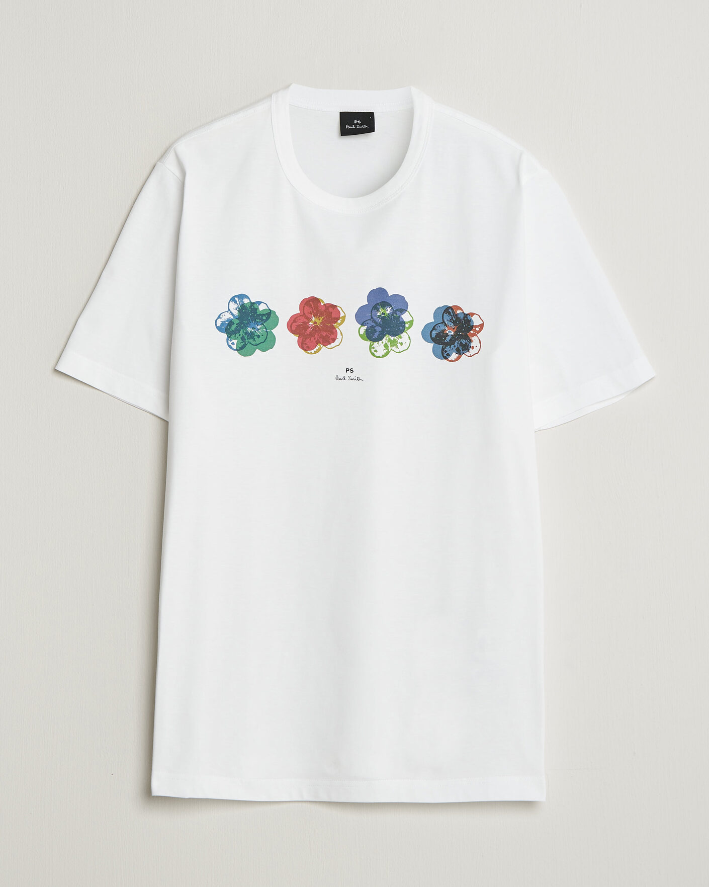 Homme | T-shirts | PS Paul Smith | Flower Crew Neck T-Shirt White