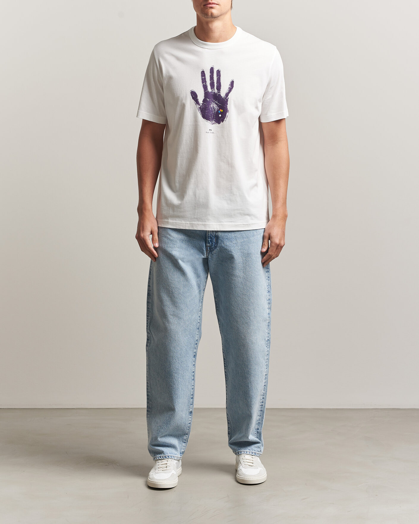 Homme | T-shirts | PS Paul Smith | Hand Crew Neck T-Shirt White