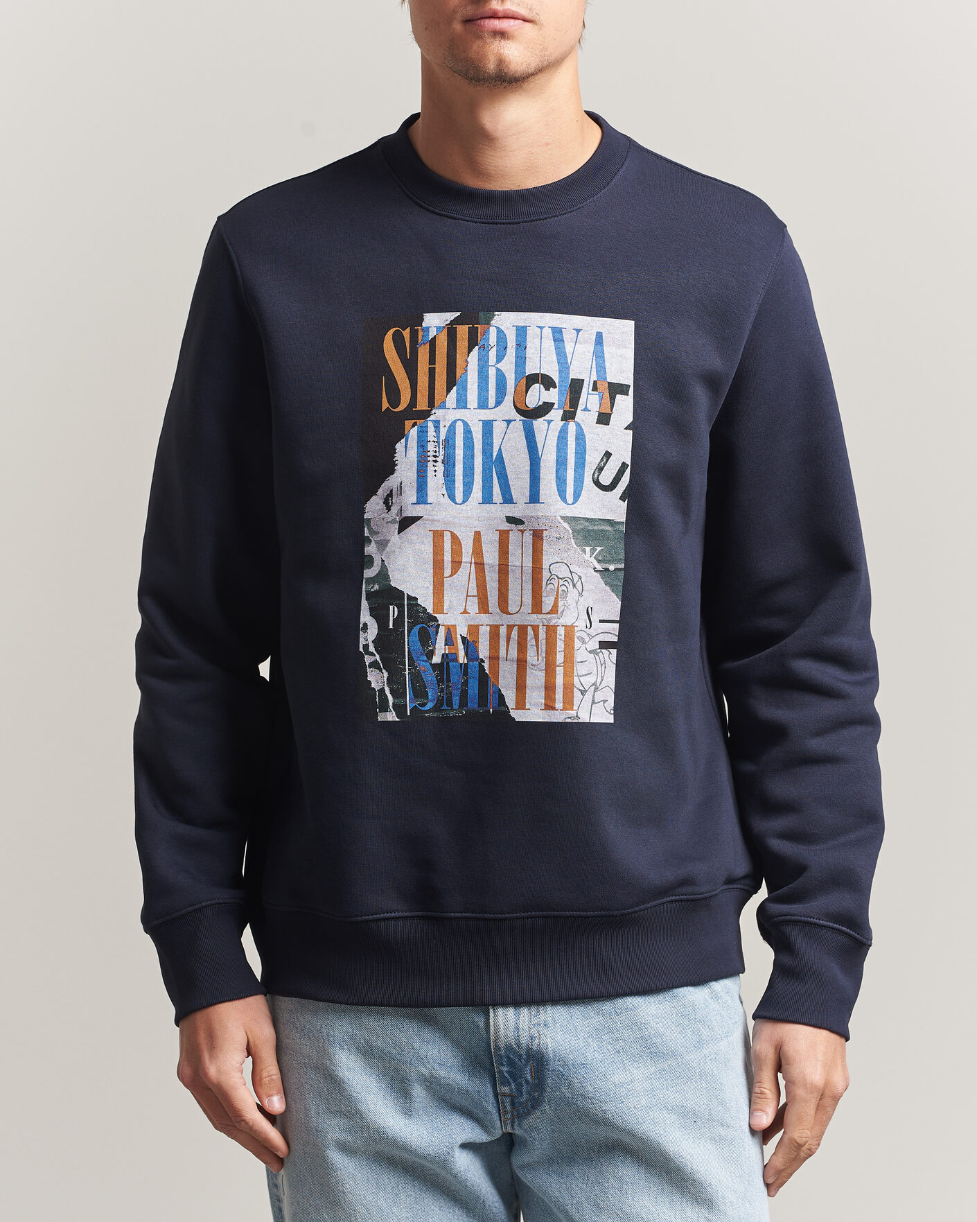 Homme | Pulls Et Tricots | PS Paul Smith | Shibuya Tokya Crew Neck Sweatshirt Navy