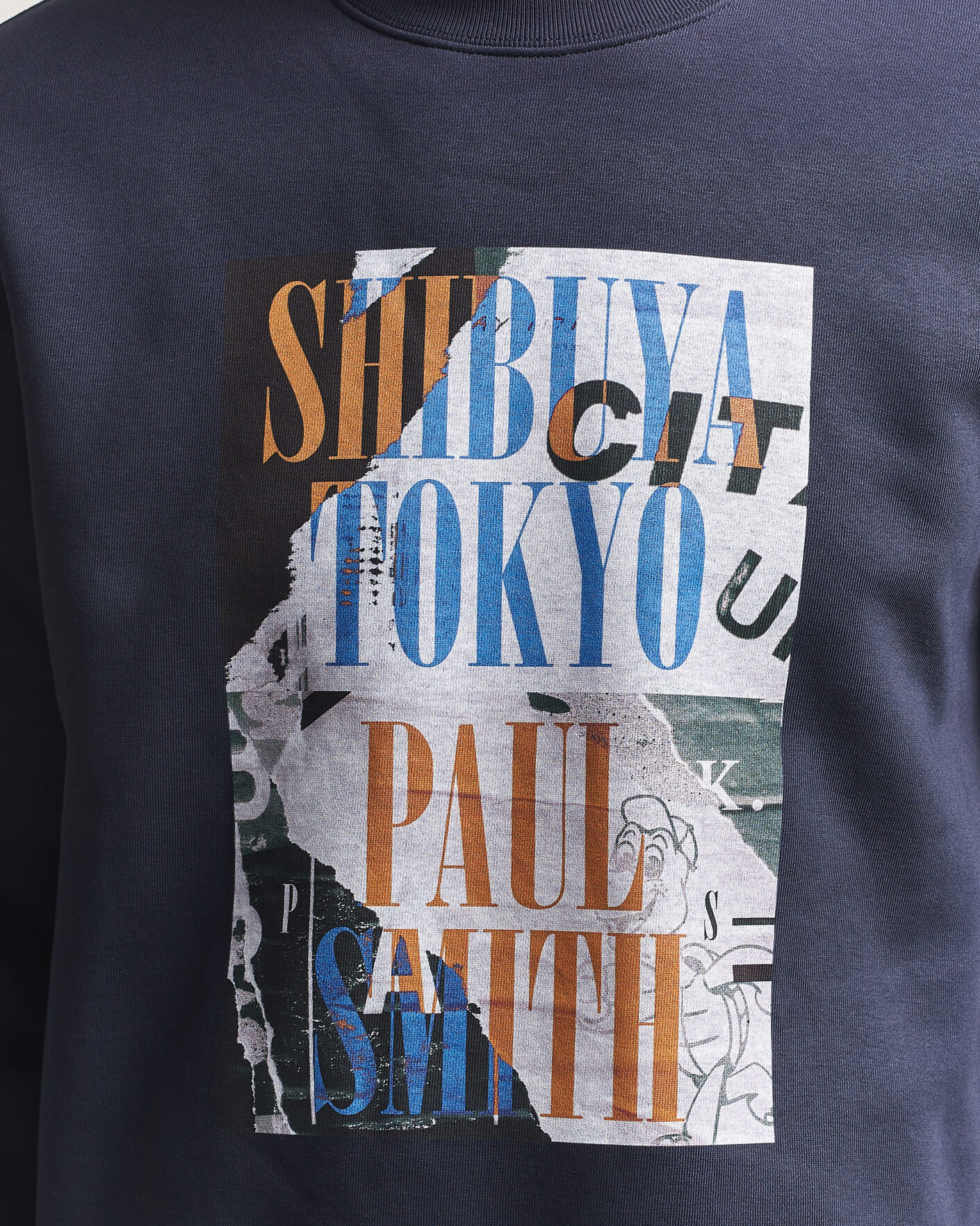 Homme | Pulls Et Tricots | PS Paul Smith | Shibuya Tokya Crew Neck Sweatshirt Navy
