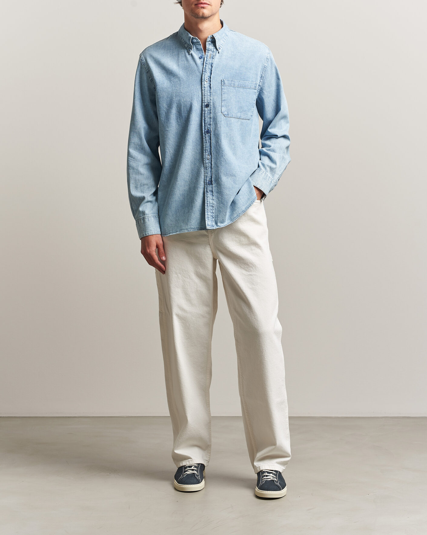 Homme | Chemises | PS Paul Smith | Casual Fit Denim Shirt Light Blue