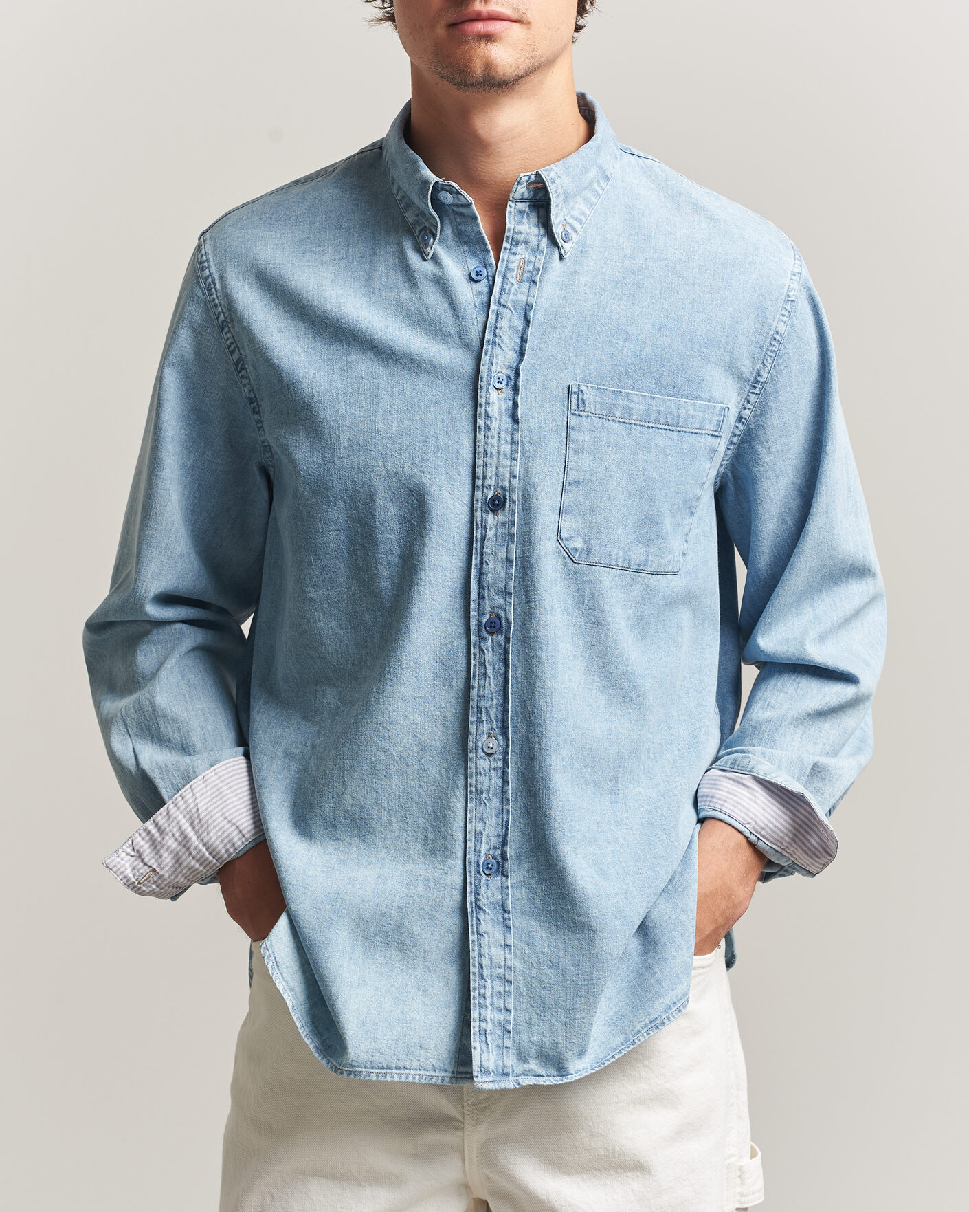 Homme | Chemises | PS Paul Smith | Casual Fit Denim Shirt Light Blue