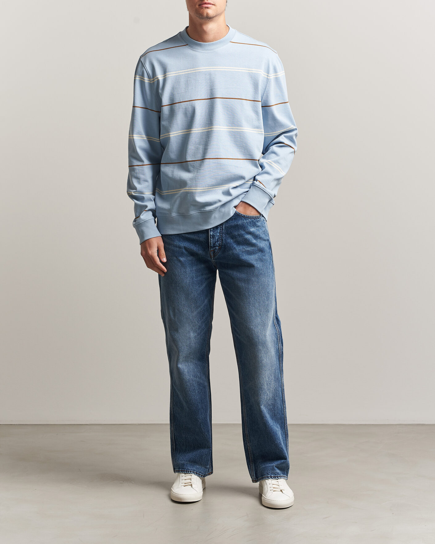 Homme | Pulls Et Tricots | PS Paul Smith | Cotton Striped Sweater Light Blue
