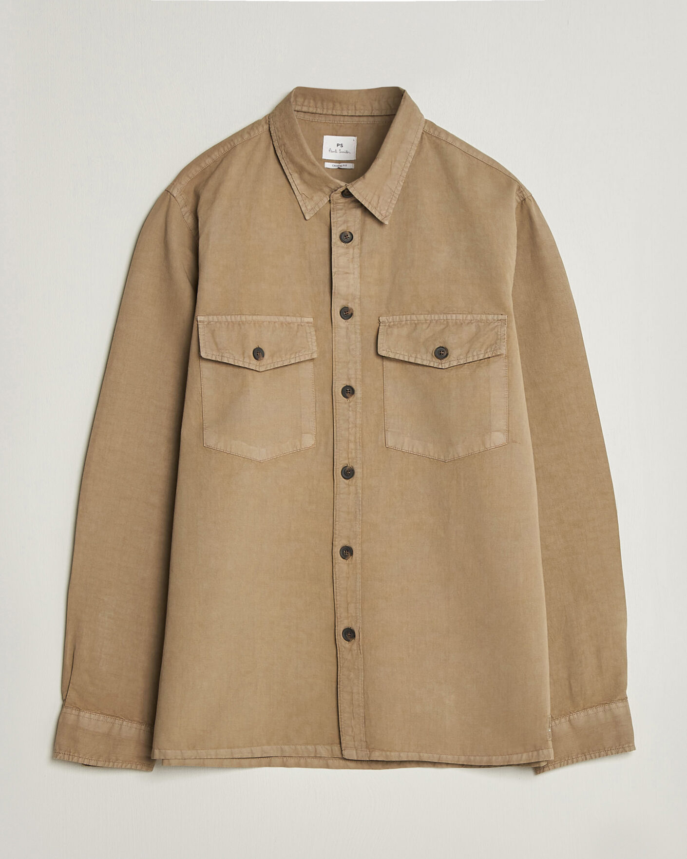 Homme | Chemises | PS Paul Smith | Casual Fit Cotton Overshirt Beige