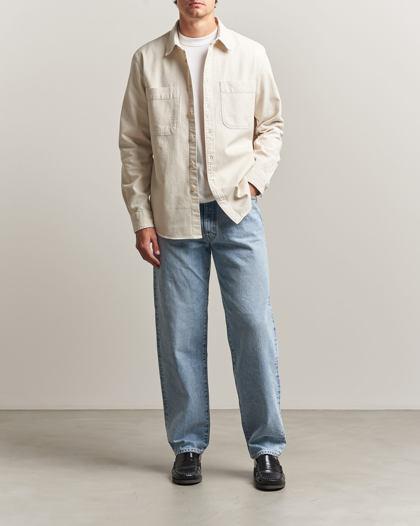 Homme | Chemises | PS Paul Smith | Casual Fit Cotton Overshirt Off White