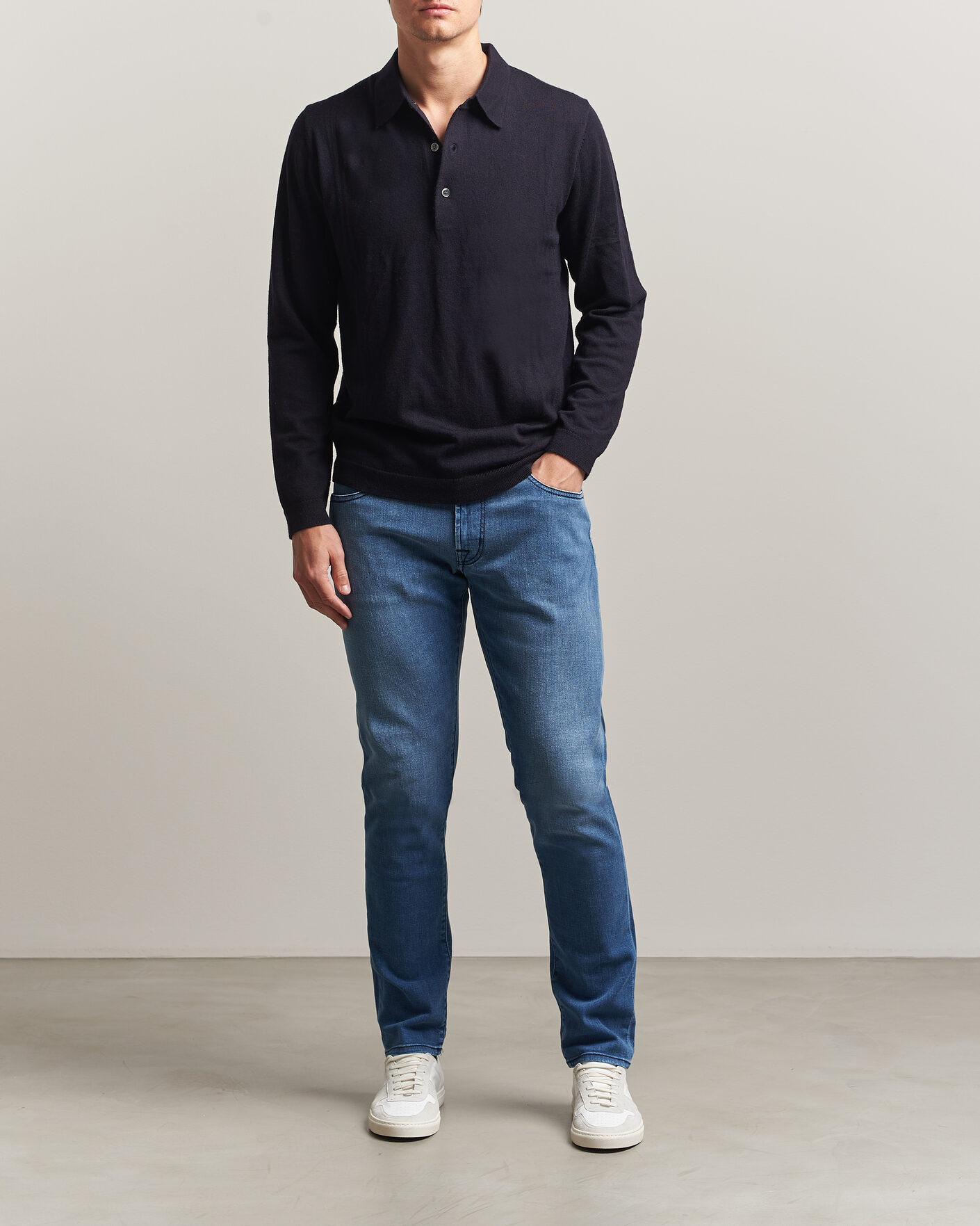 Homme | Jeans | Tramarossa | Michelangelo Stretch Relax Jeans Mid Blue