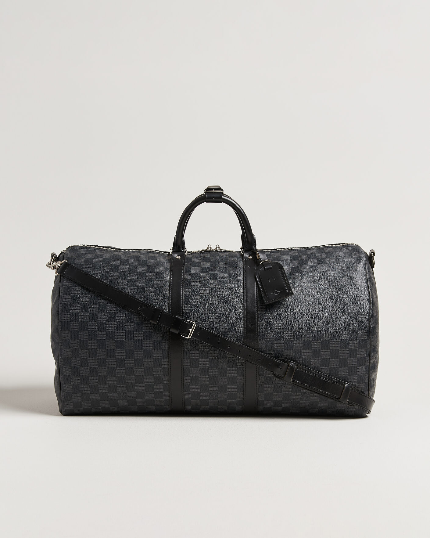 Homme | Pre-Owned & Vintage Bags | Louis Vuitton Pre-Owned | Keepall 55 Bandouliére Damier Graphite