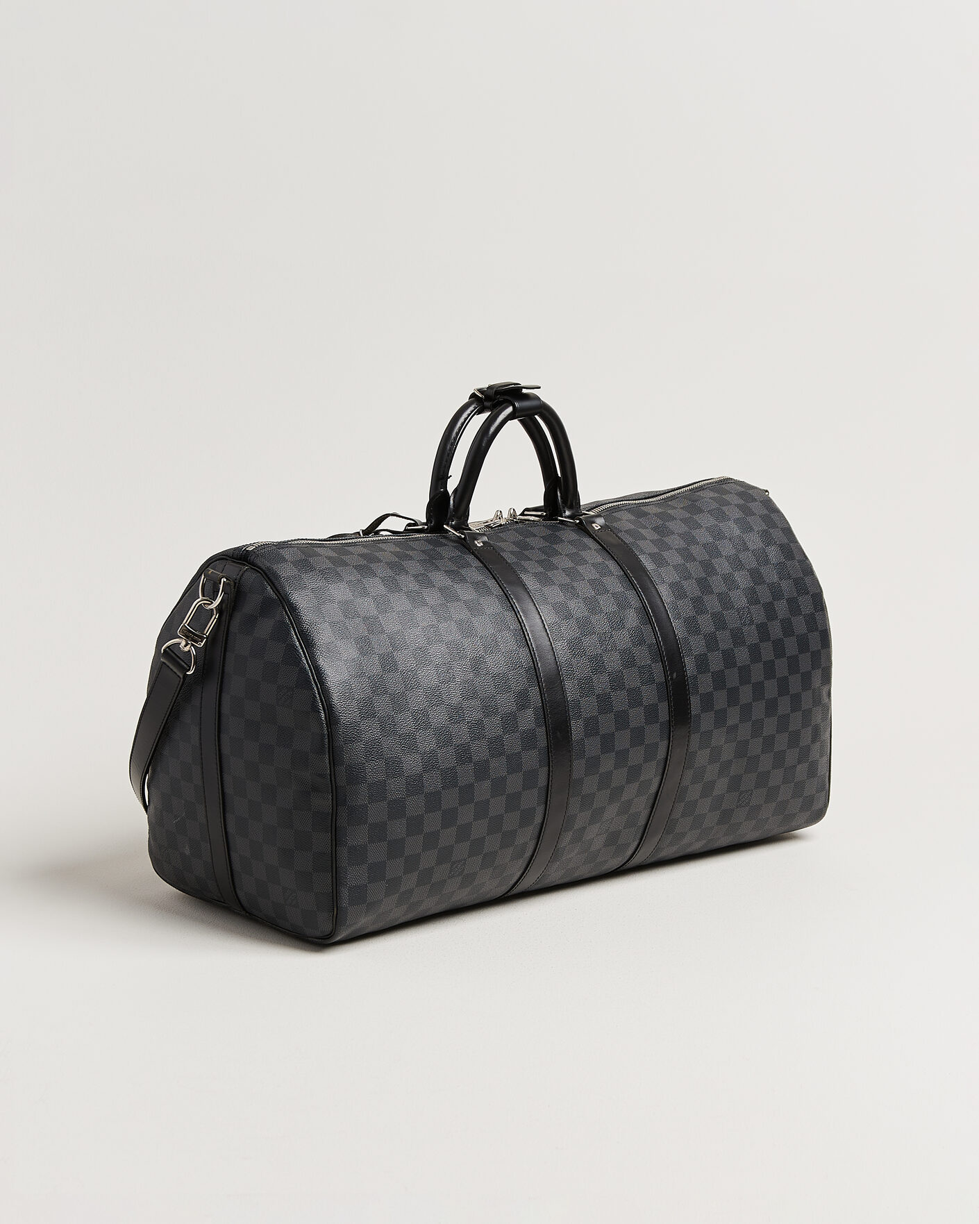 Homme | Pre-Owned & Vintage Bags | Louis Vuitton Pre-Owned | Keepall 55 Bandouliére Damier Graphite