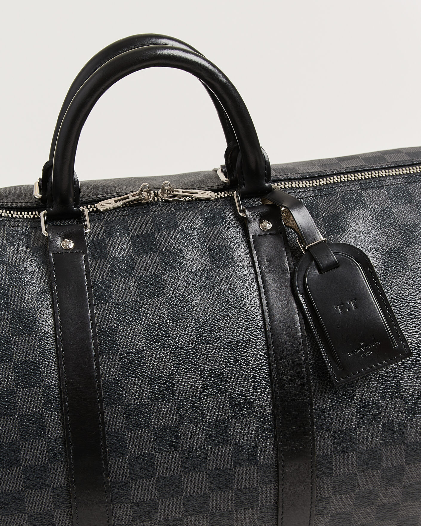 Homme | Pre-Owned & Vintage Bags | Louis Vuitton Pre-Owned | Keepall 55 Bandouliére Damier Graphite