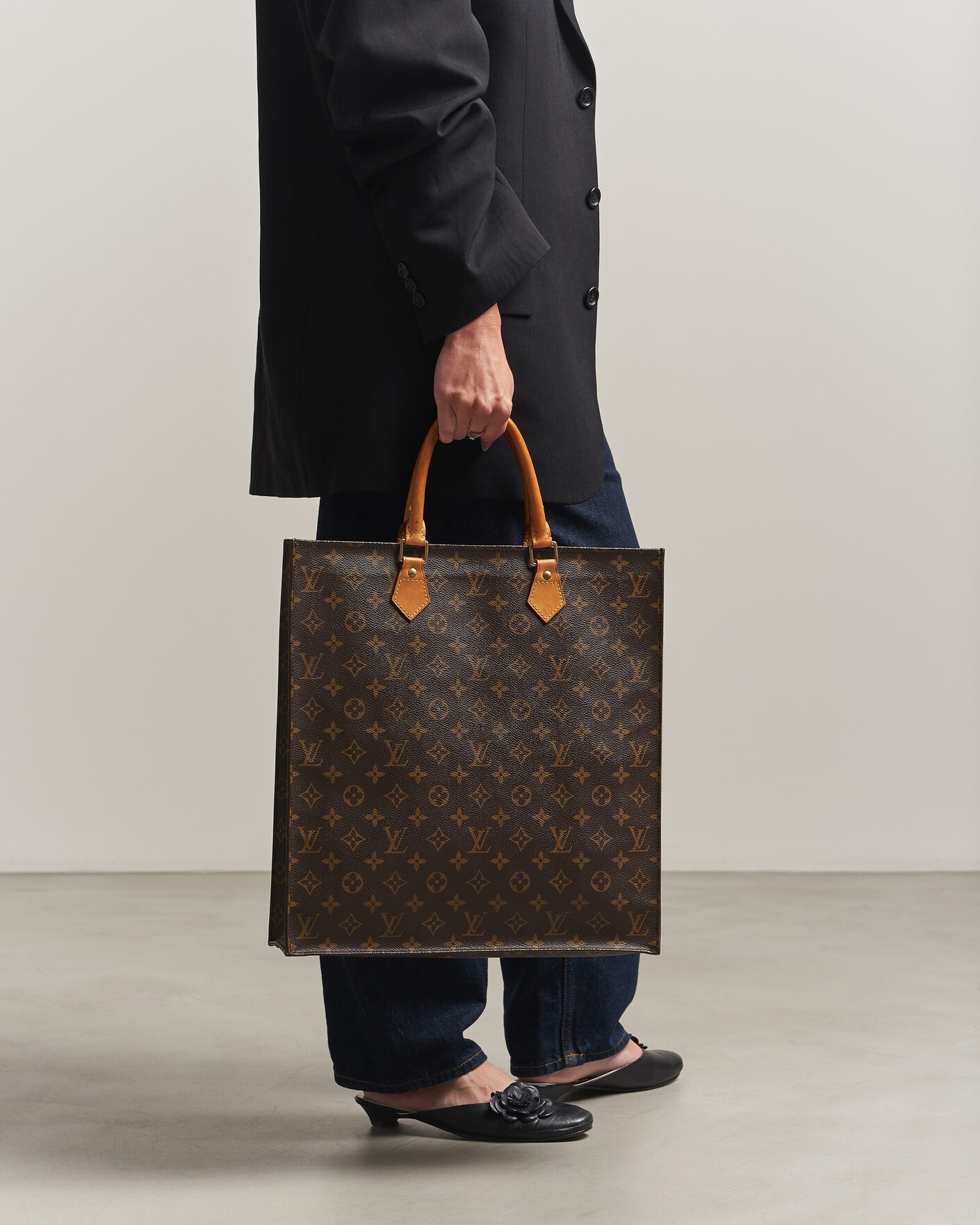 Homme | Pre-Owned & Vintage Bags | Louis Vuitton Pre-Owned | Sac Plat Bag Monogram