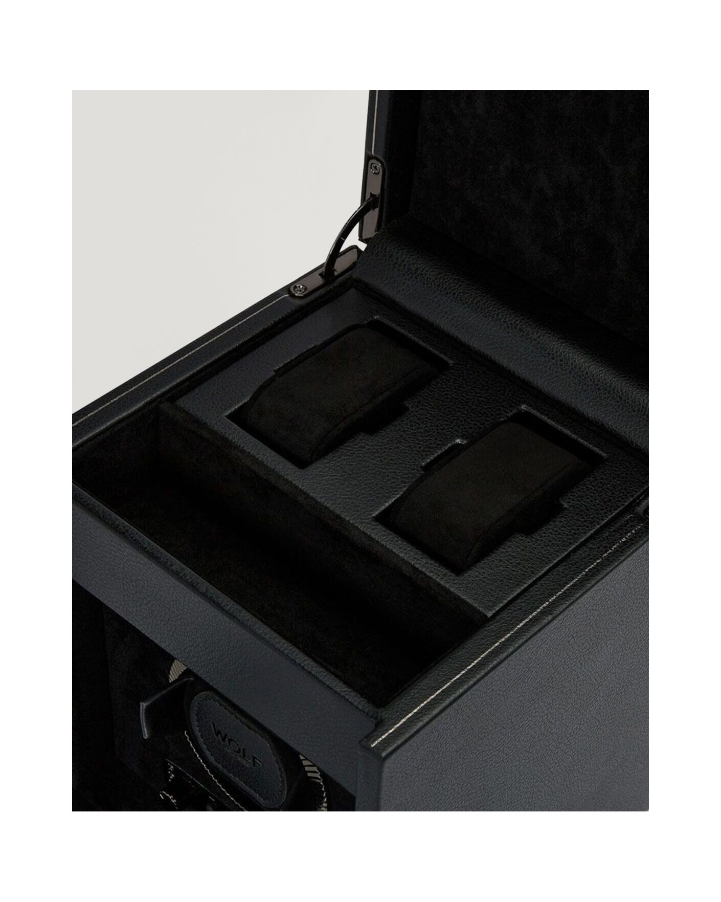 Homme | Boîtes montres et bijoux | WOLF | British Racing Single Watch Winder With Storage Black