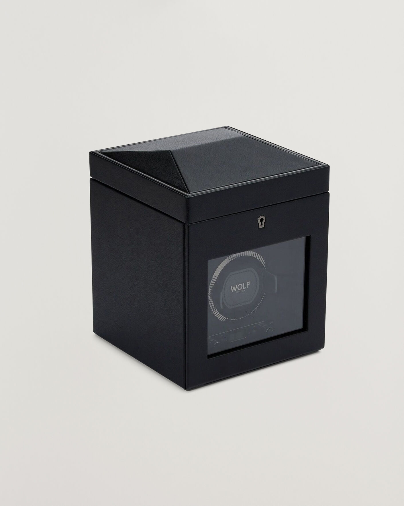 Homme | Boîtes montres et bijoux | WOLF | British Racing Single Watch Winder With Storage Black