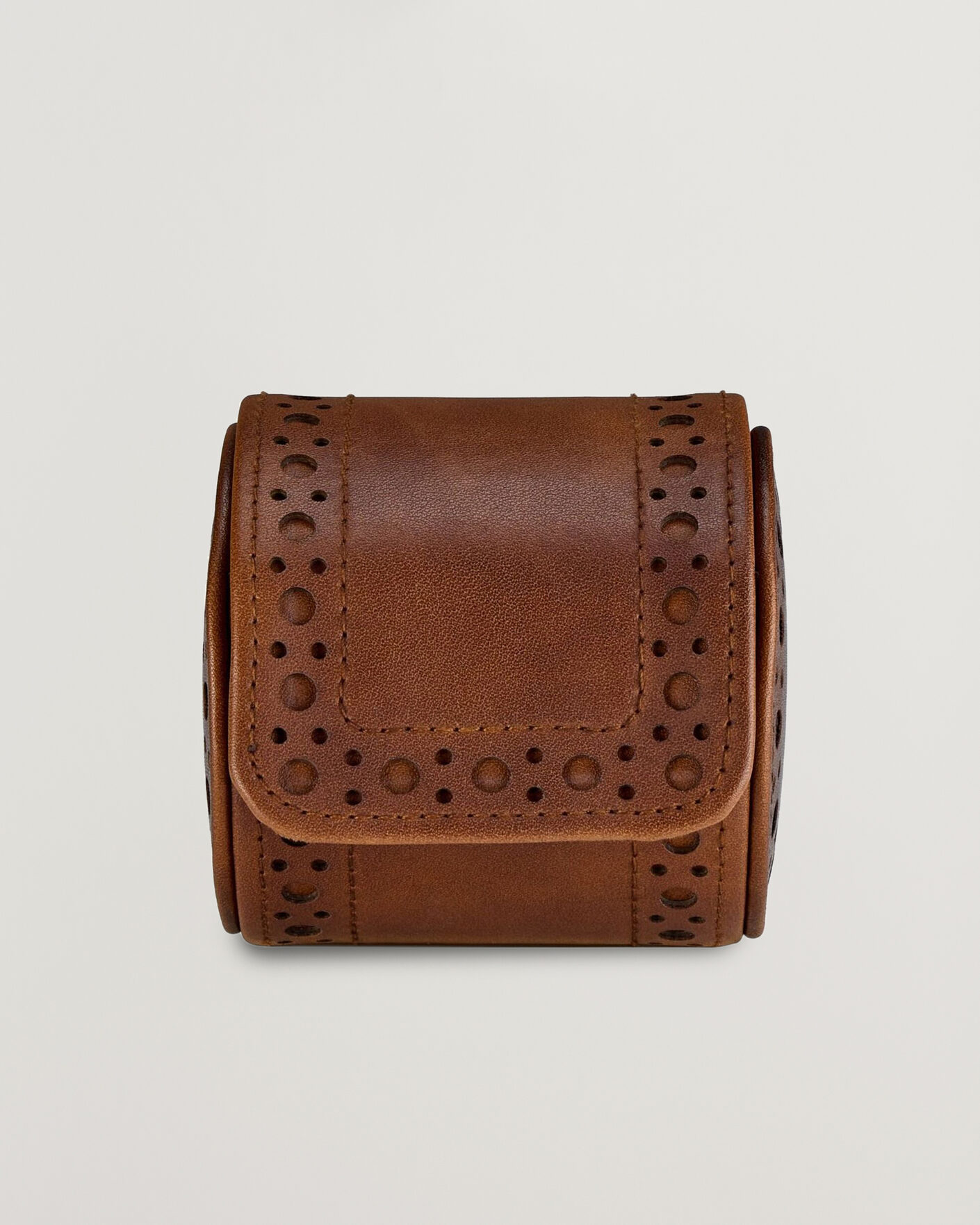Homme | Boîtes montres et bijoux | WOLF | Brouge Single Watch Roll Burnished Brown
